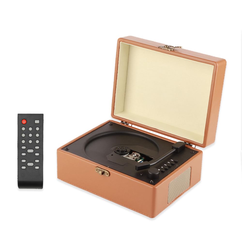 Lettore CD Vintage con Bluetooth e Doppio Altoparlante