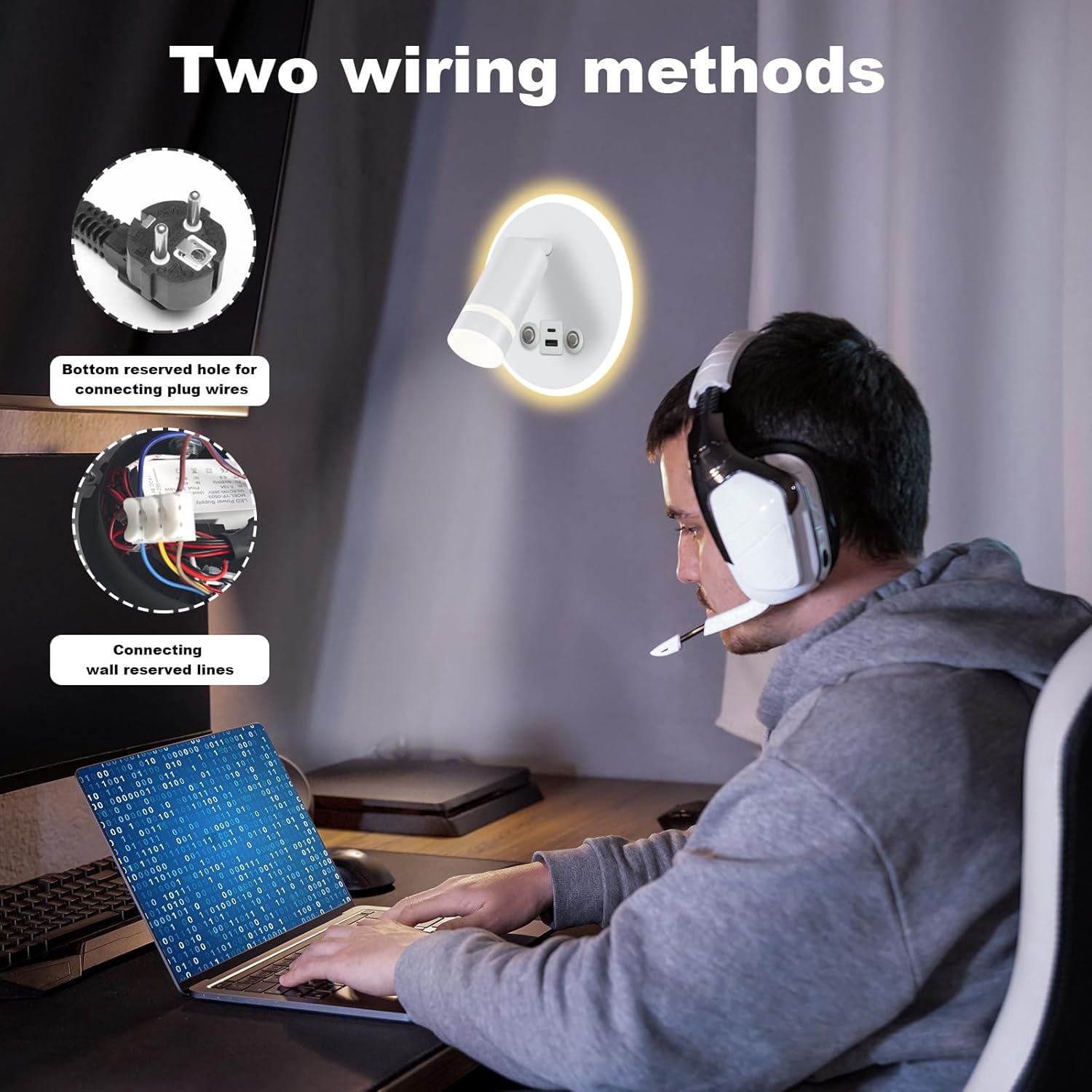 Huizhou Lampada da Lettura a Parete LED Touch Control - immagine 6