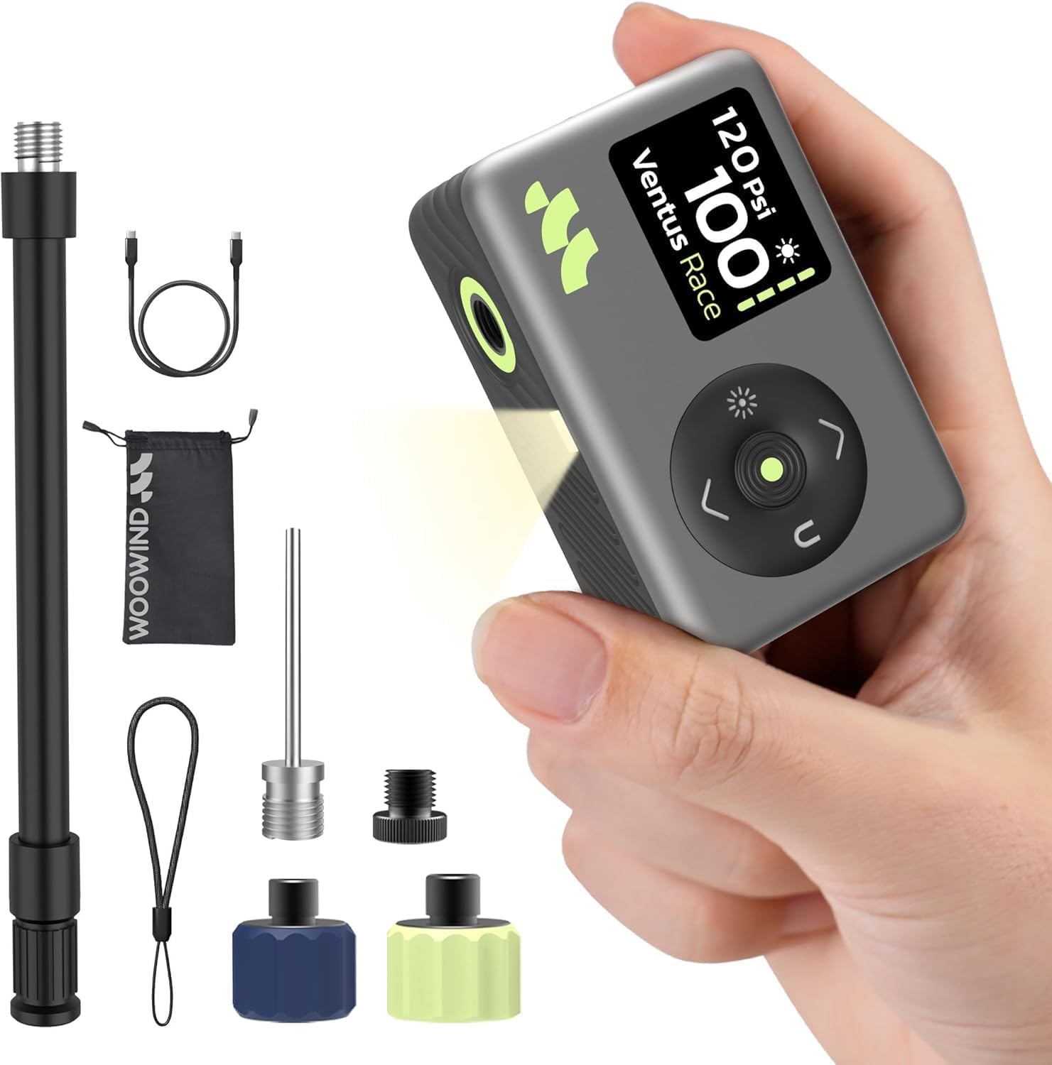 Woowind Pompa per Bicicletta Digitale 120 PSI - immagine 1