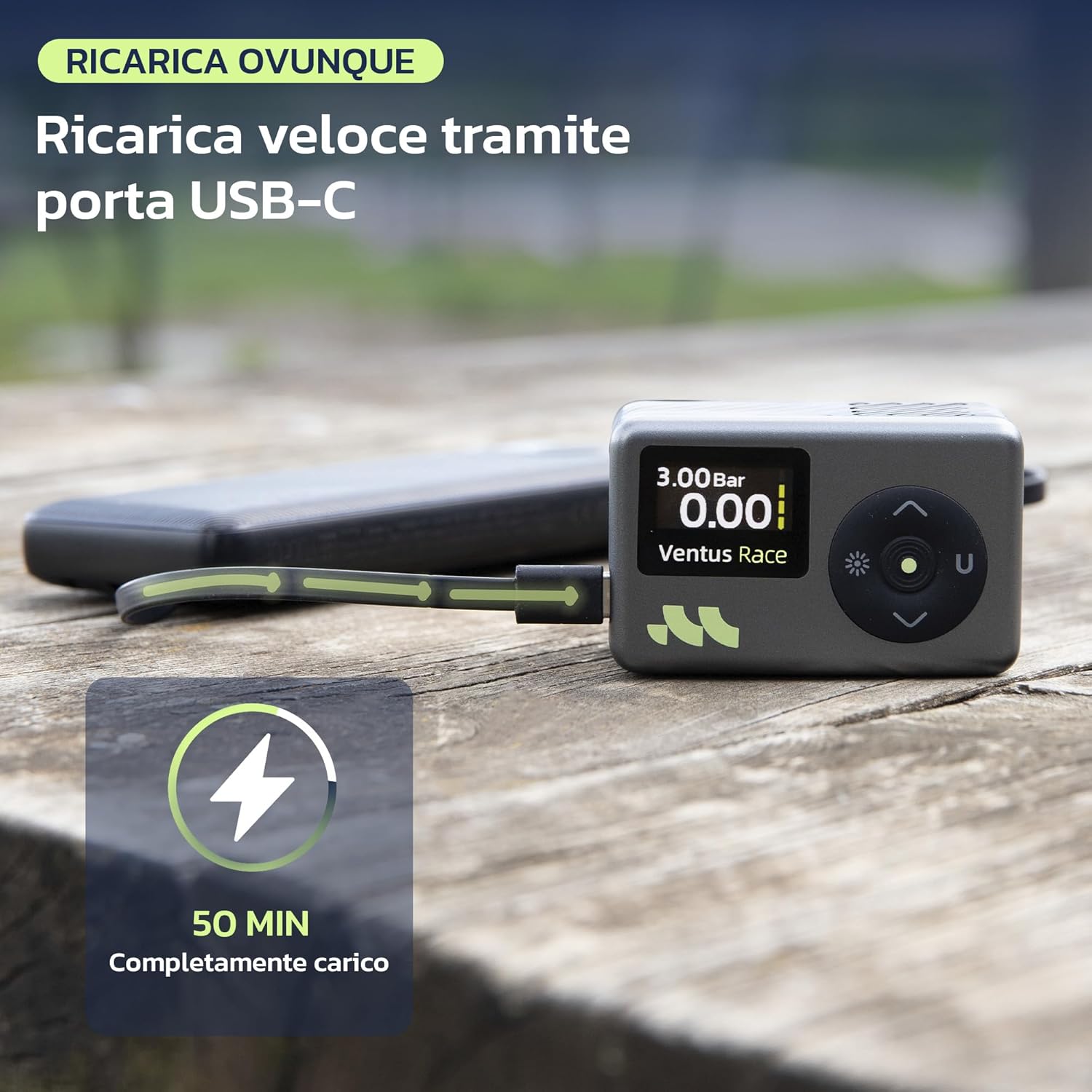 Woowind Pompa per Bicicletta Digitale 120 PSI - immagine 6