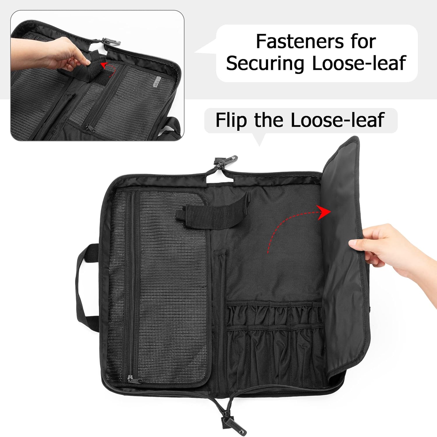 samdew Borsa per Coltelli da Chef con 17+6 Scomparti - immagine 3