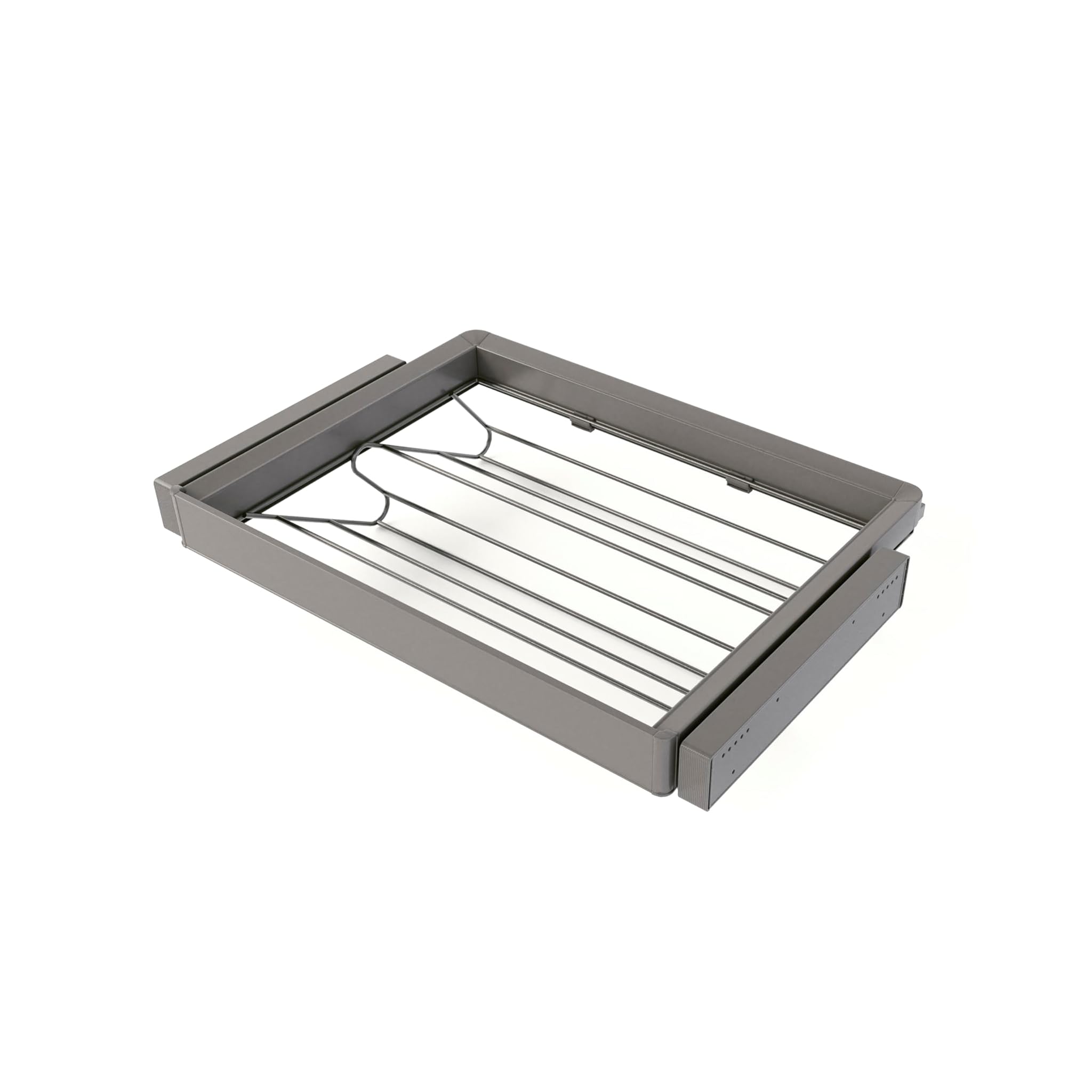 Emuca Kit Cassetto Portascarpe Quartz per Armadi, Titanio