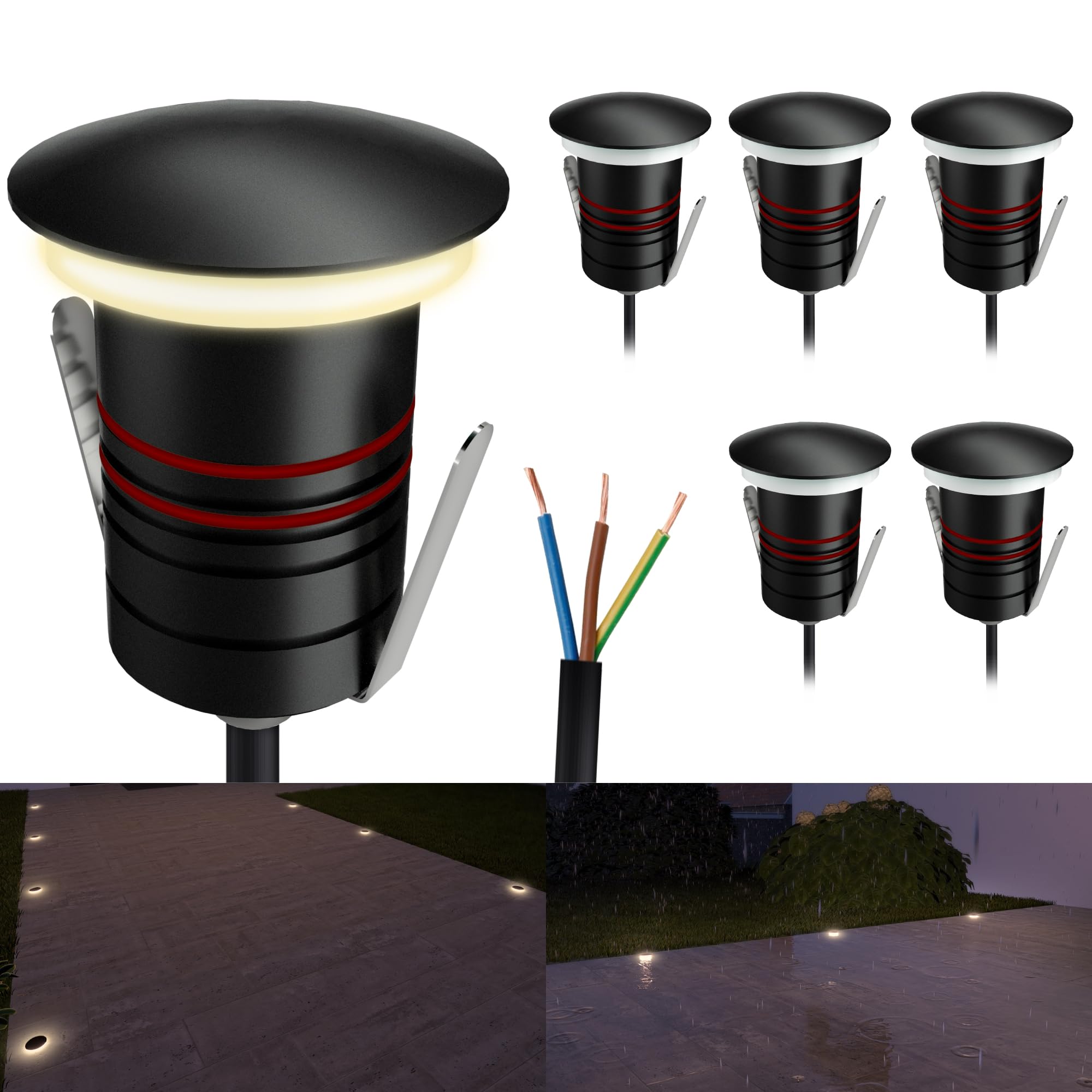 Ssc-luxon JAVO - 6 Mini Luci LED Incasso 230V