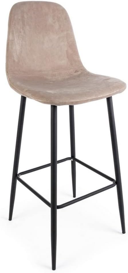 Set di 2 Sgabelli Bar IRELIA Tortora