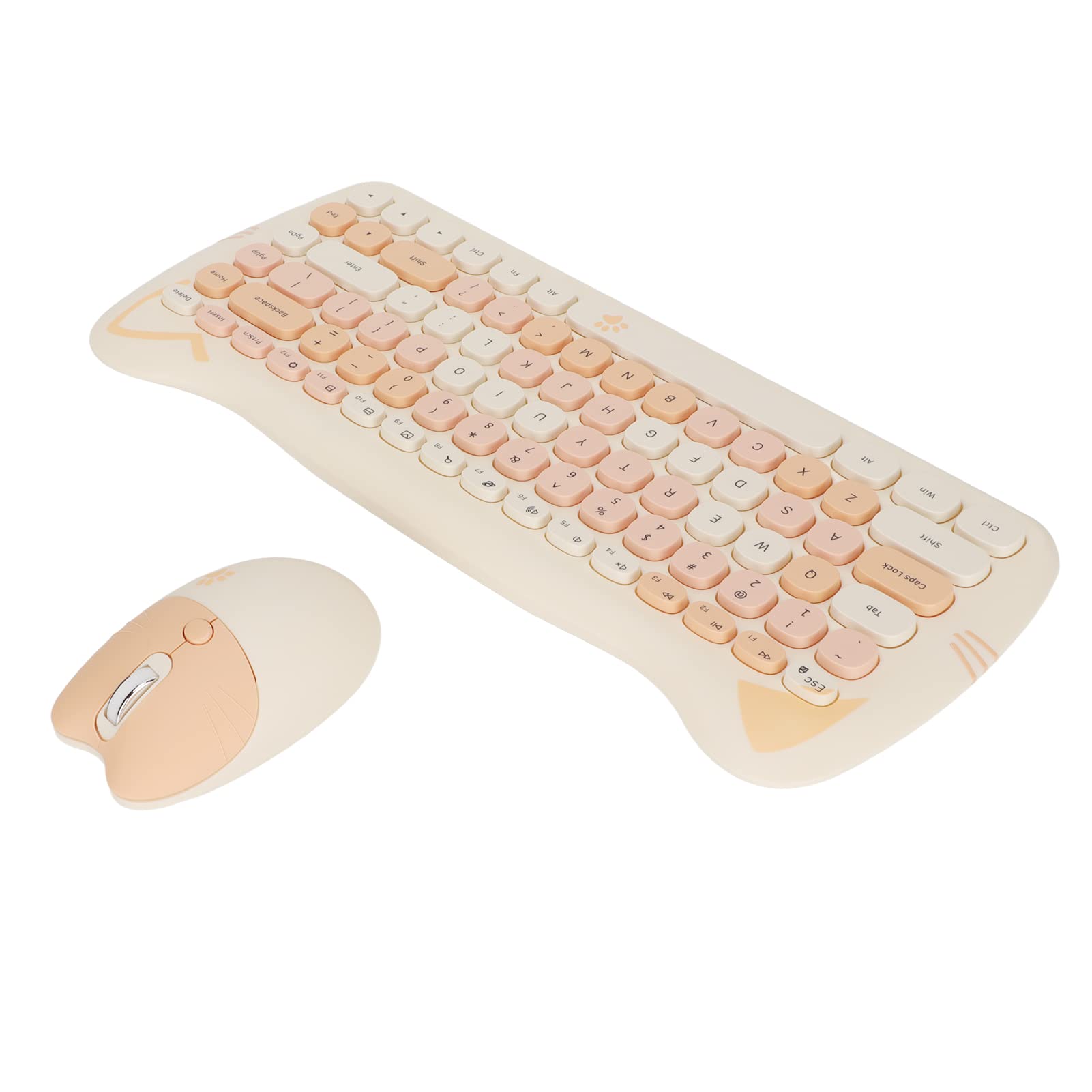 Tastiera Wireless Mouse Combo 2.4G Cute Cat