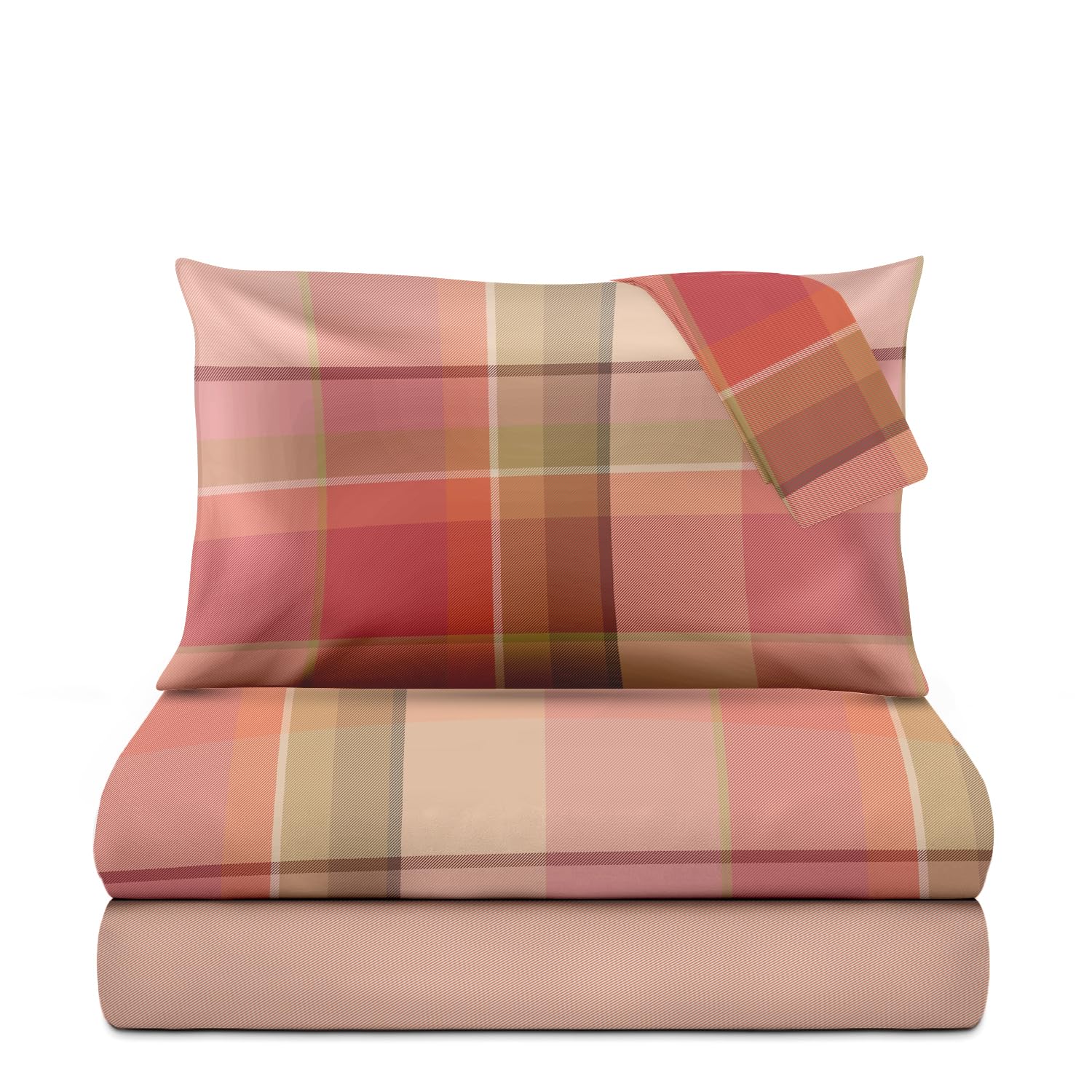 Le Vie Del Cotone - Parure Copripiumino Singolo Mr Tartan