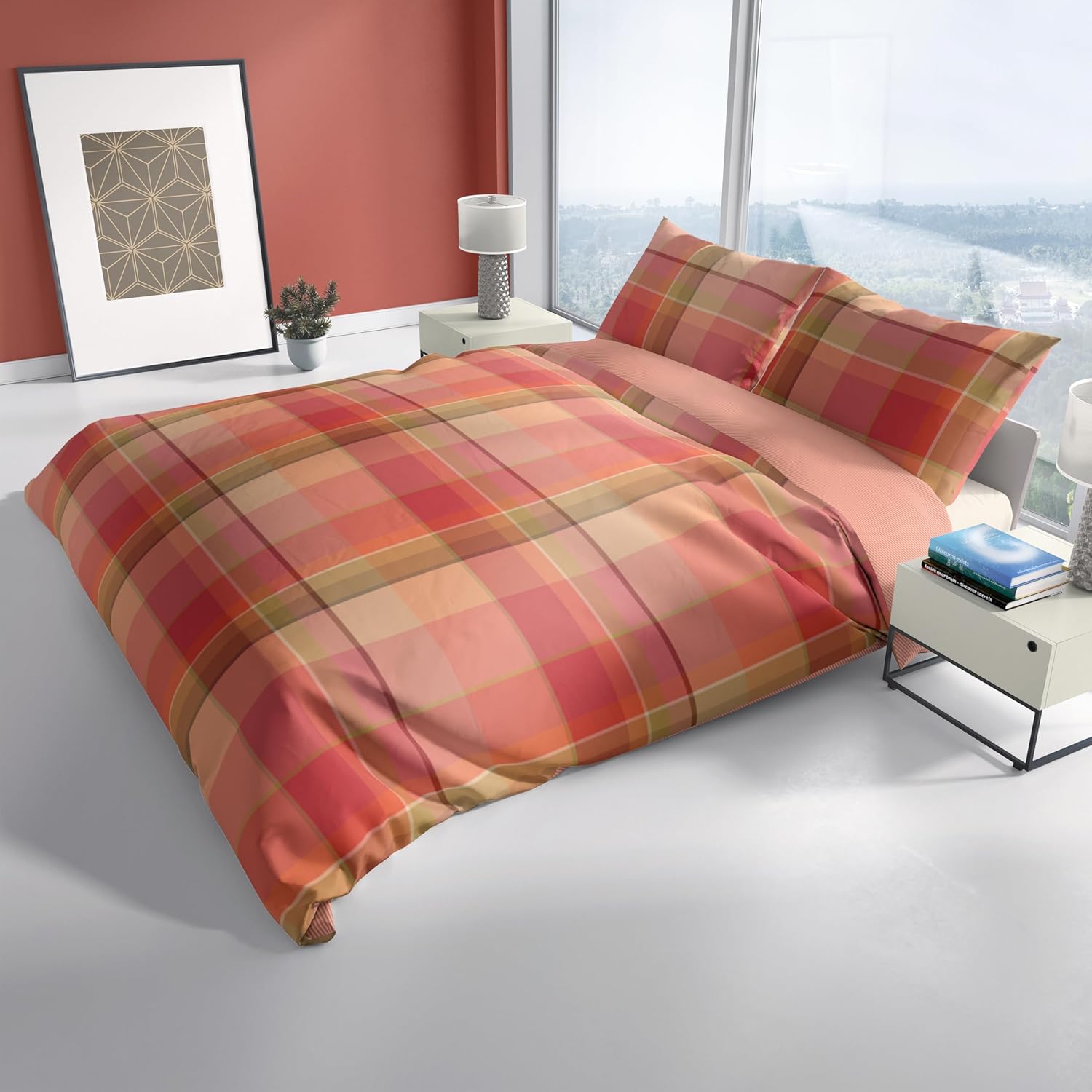 Le Vie Del Cotone - Parure Copripiumino Singolo Mr Tartan - immagine 2