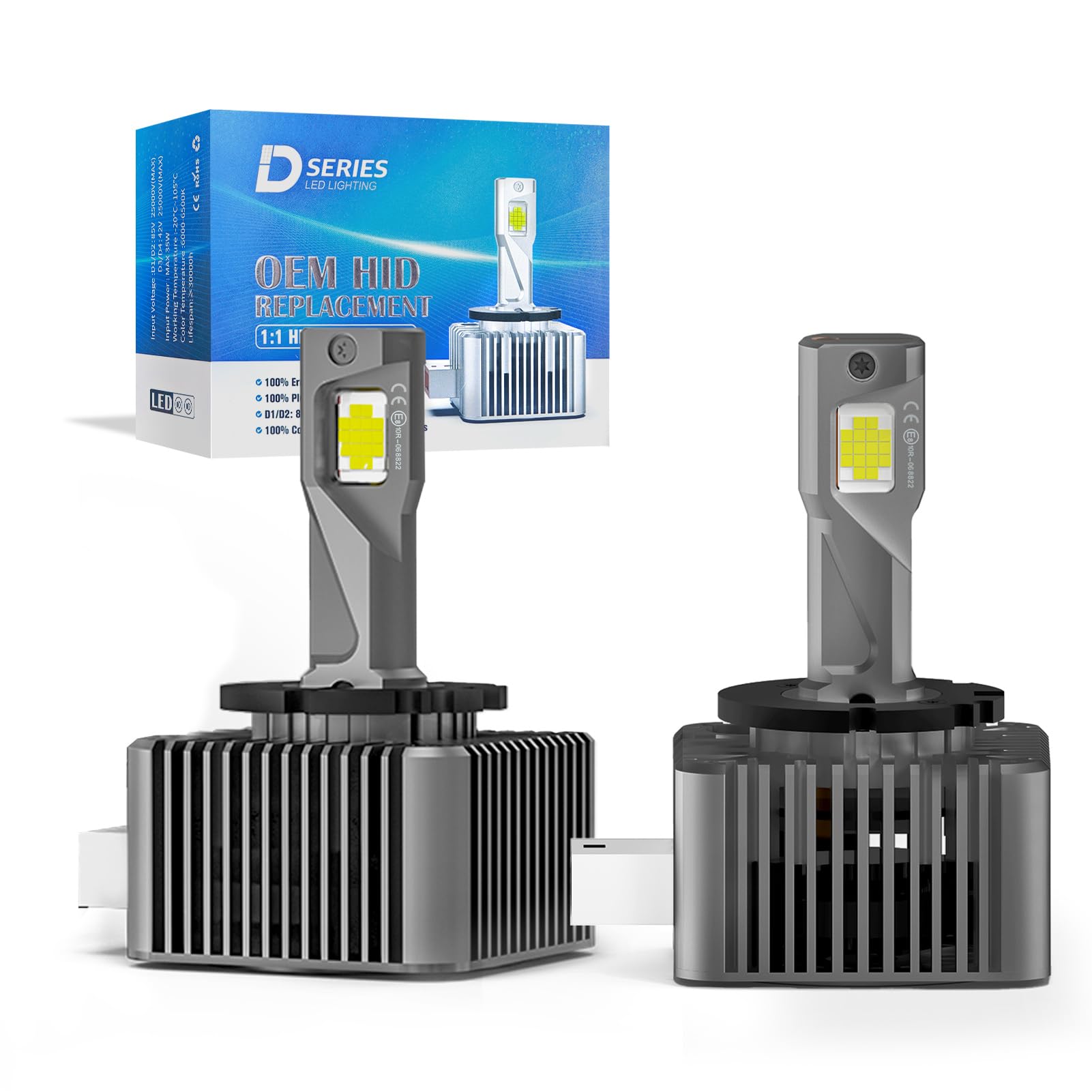 2 Lampadine Xeno D3S 35W 6500K Bianco Freddo