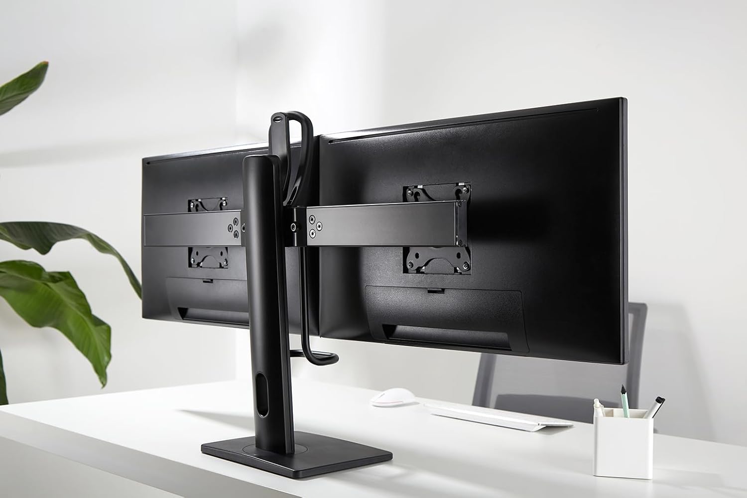 HL19L - Supporto per Monitor Doppio con Sistema a Molla - immagine 2