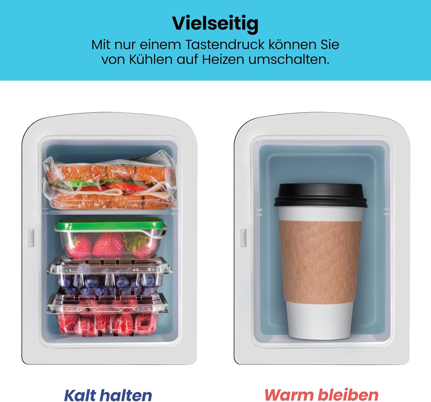 Chefman Mini Frigo Portatile 4 Litri, Nero - immagine 2