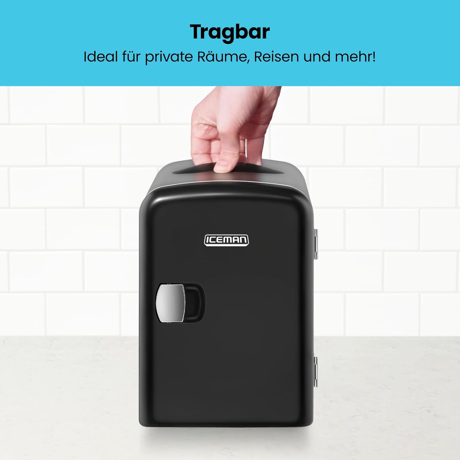 Chefman Mini Frigo Portatile 4 Litri, Nero - immagine 4