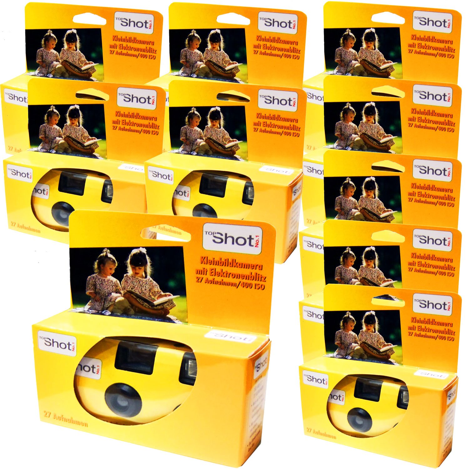 Photo Porst Set 10 Fotocamere Usa e Getta con Flash