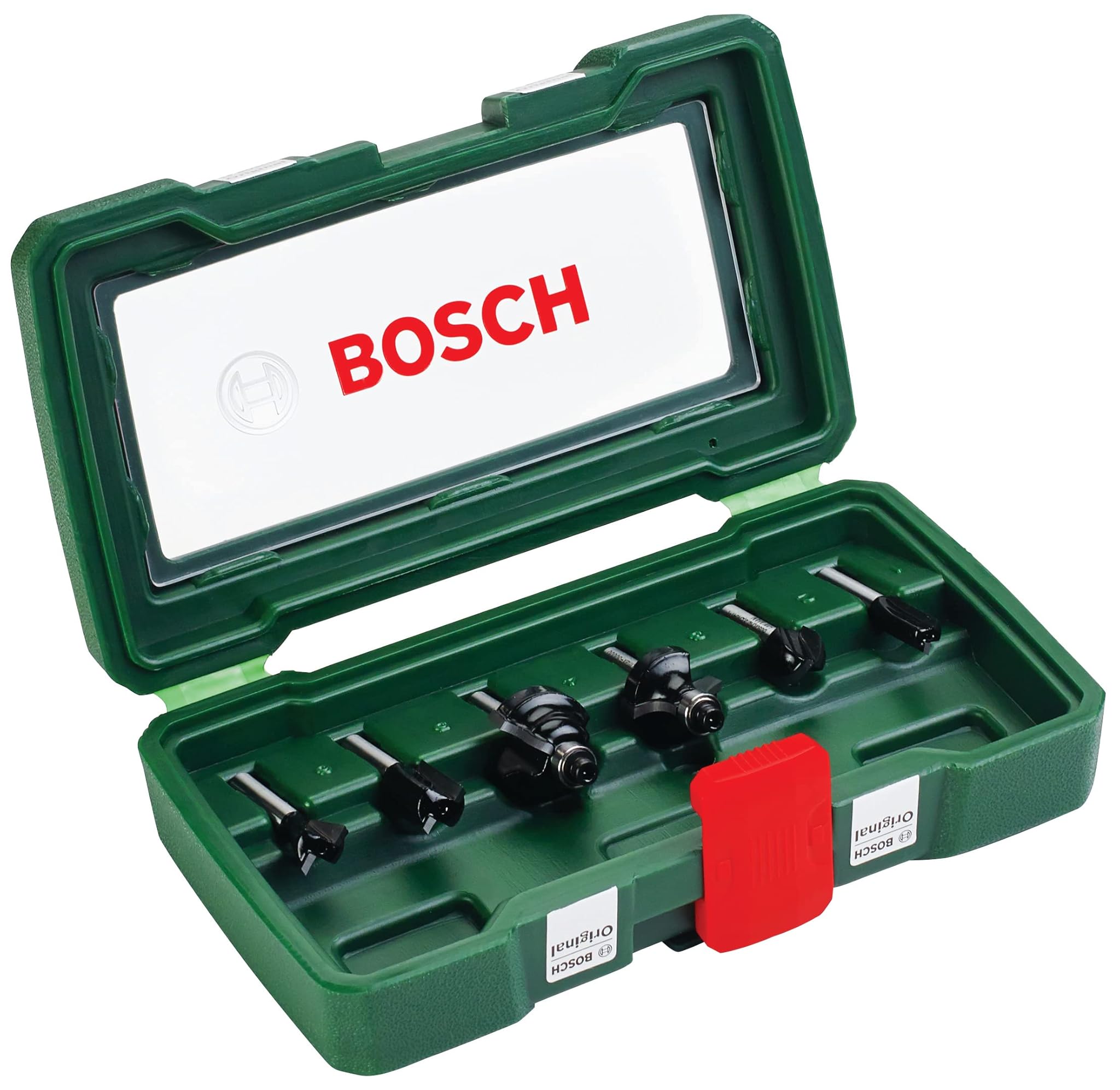 Bosch Set 6 Frese in Metallo Duro per Legno