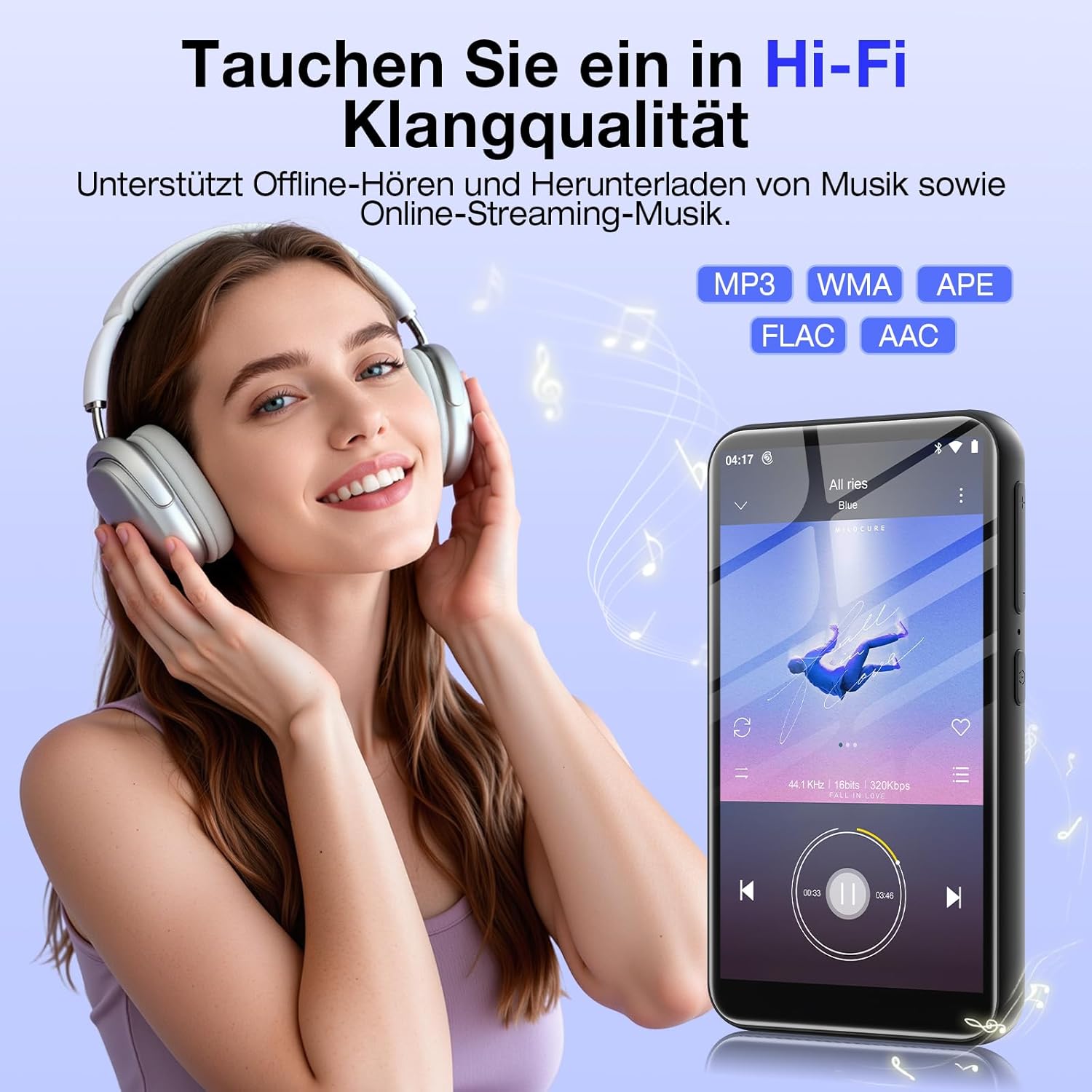 Lettore MP3 160GB con Bluetooth e Wi-Fi, Spotify Android 13 - immagine 2