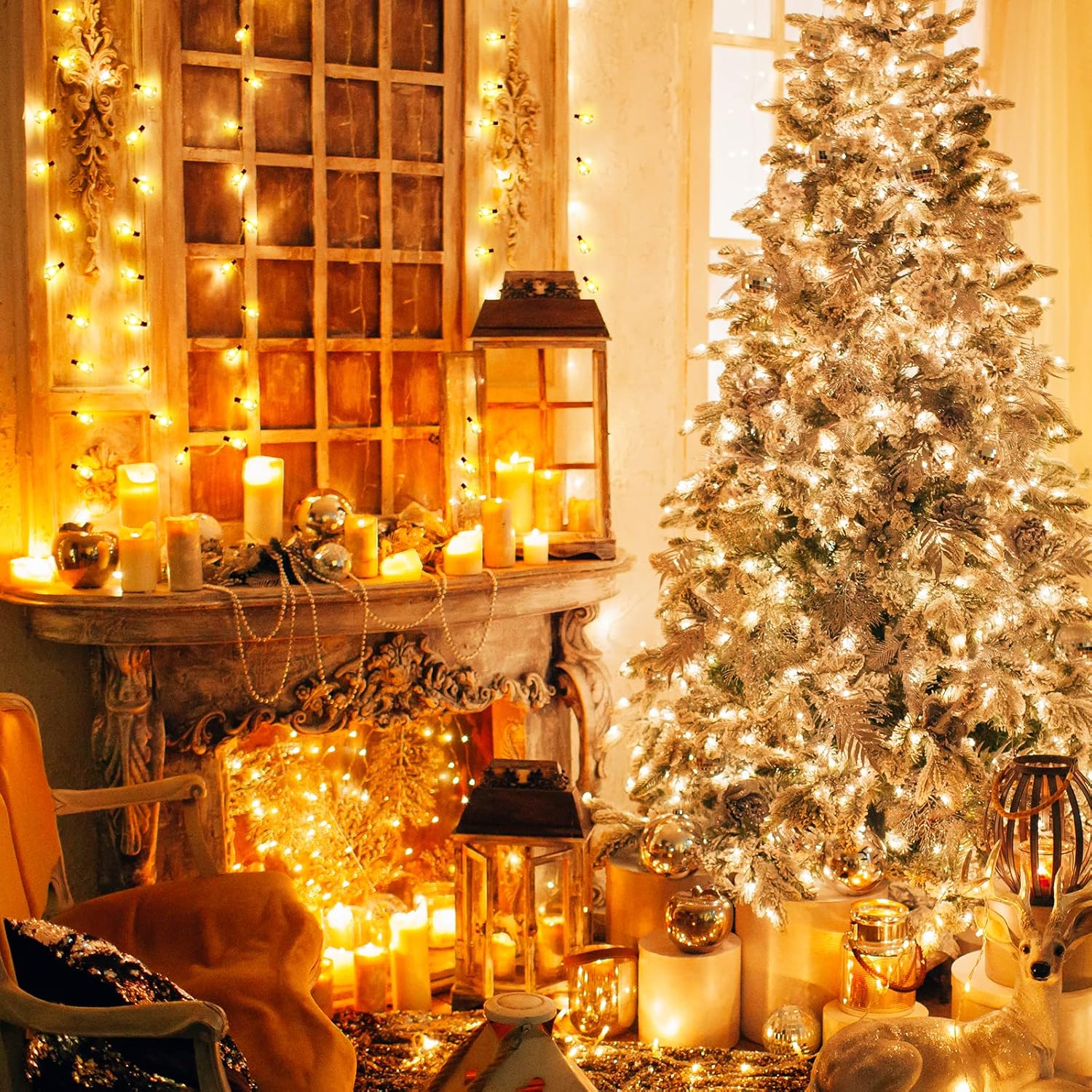 Gluroo Catena Luminosa Esterno 36.6M con 60+2 LED - immagine 7