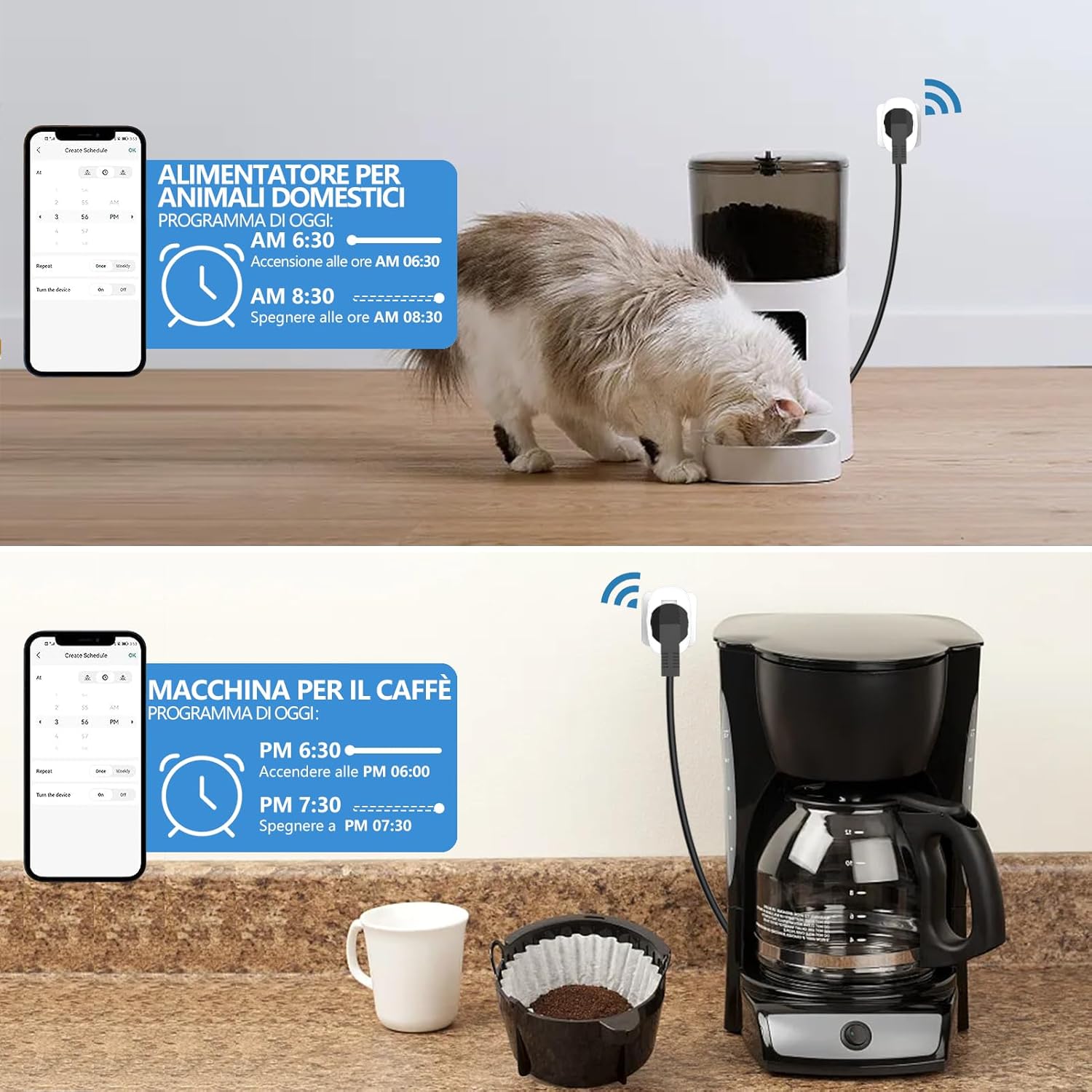 Surfou Presa Smart WiFi Italiana con Timer 16A - immagine 5