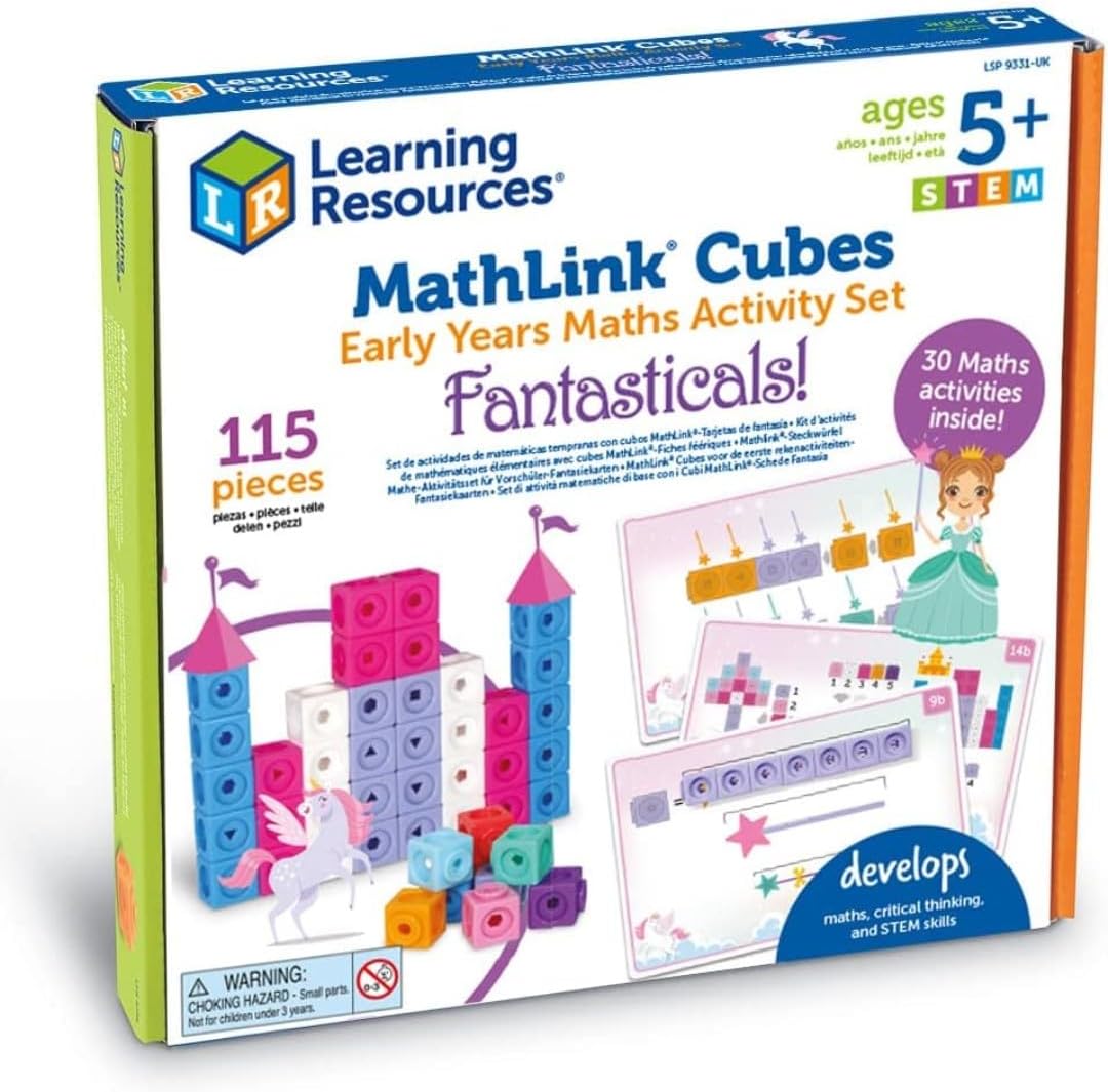 Learning Resources Set Attività Matematica Cubi Mathlink - immagine 1