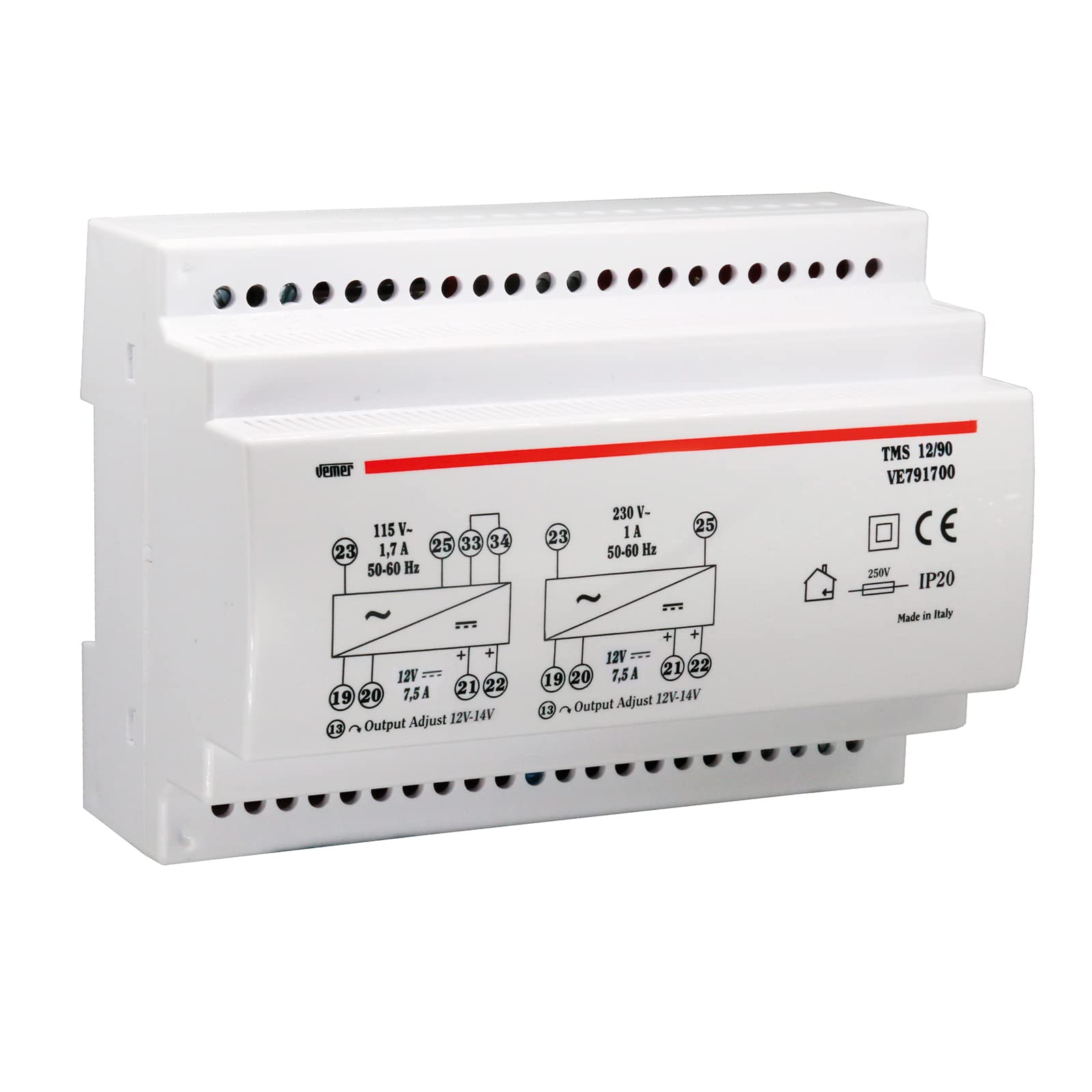 Vemer VE791700 TMS 12/90 - Alimentatore 12V Switching