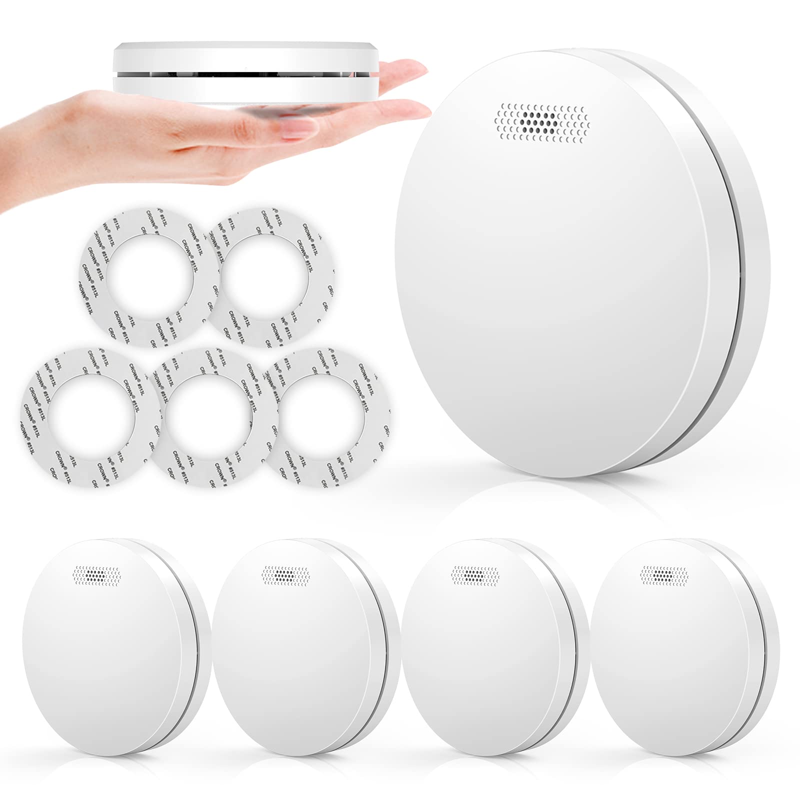 Rilevatore di Fumo Autonomo EN 14604 (5 pezzi)