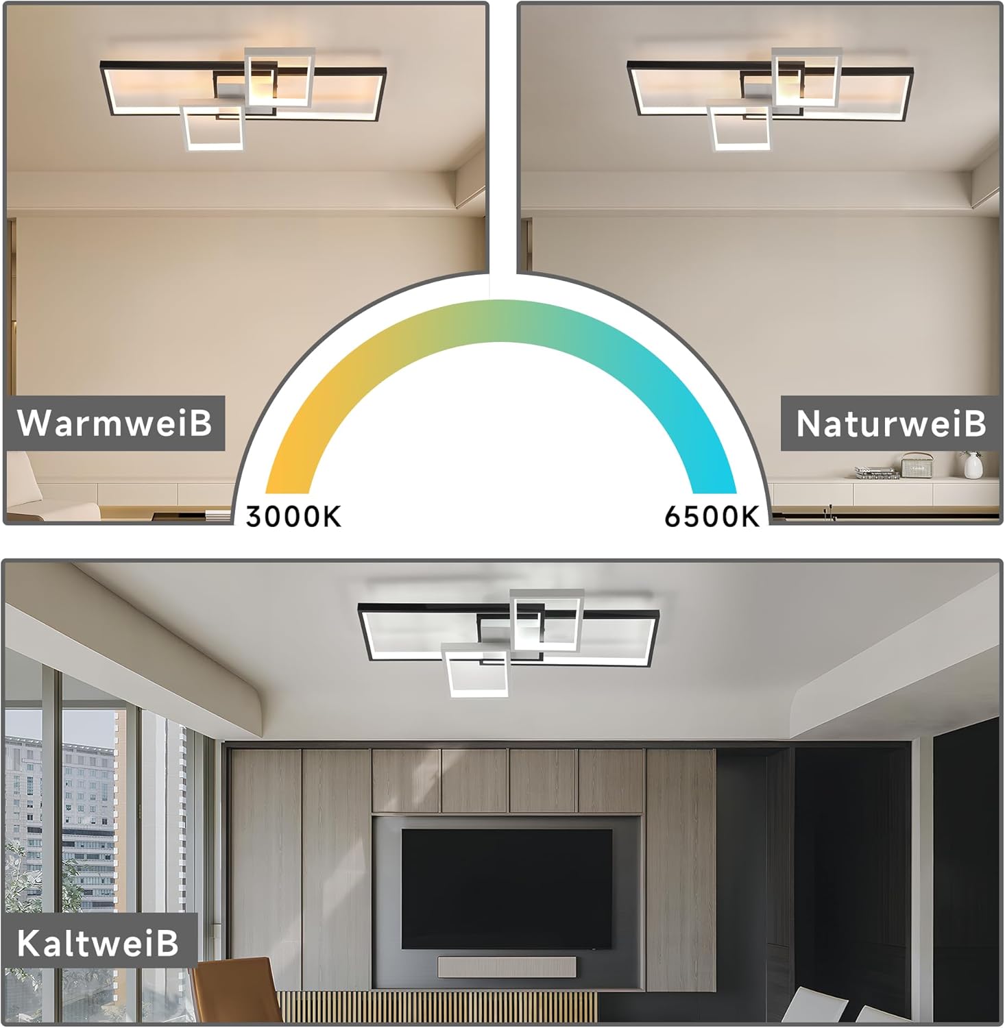 Otren Plafoniera LED Soffitto Dimmerabile con Telecomando - immagine 2