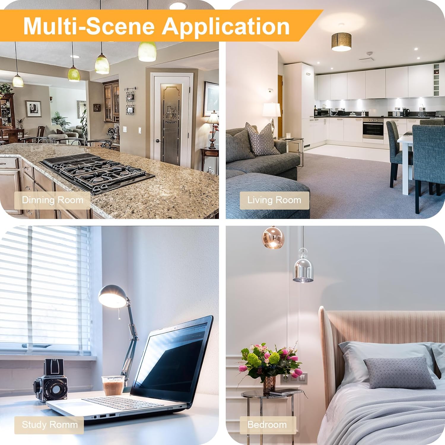 Gy Lampadine LED E27 14W (100W) Luce Calda, 6 Pezzi - immagine 7