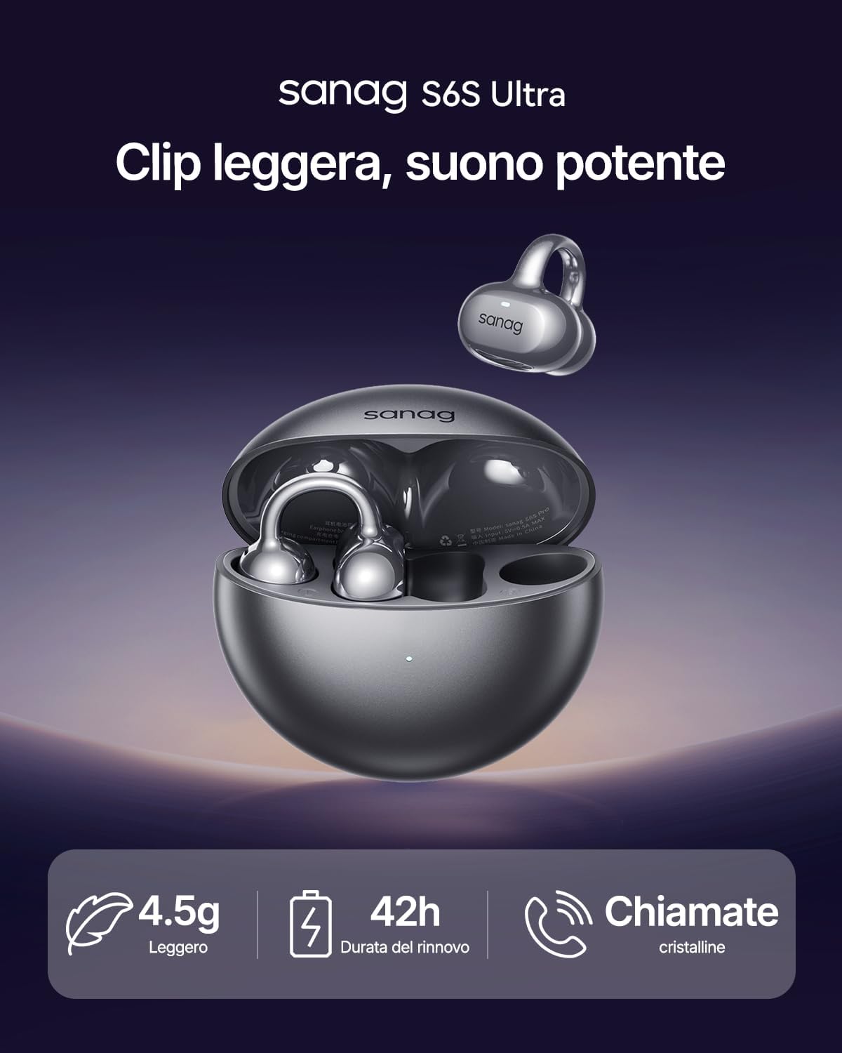 SANAG Cuffie Ultra Open Ear S6s - immagine 2