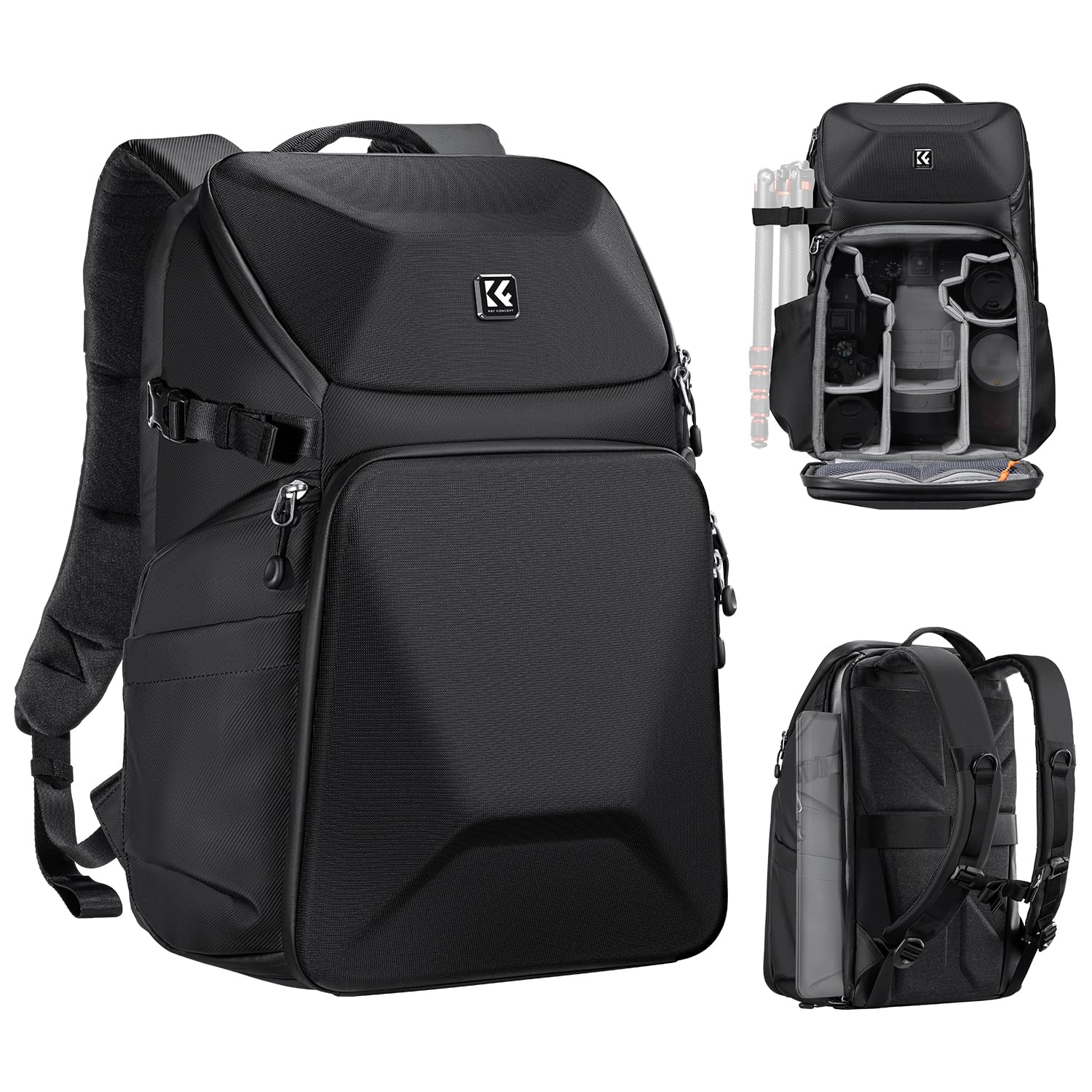 K&F Concept Zaino Fotografico Impermeabile Hardshell