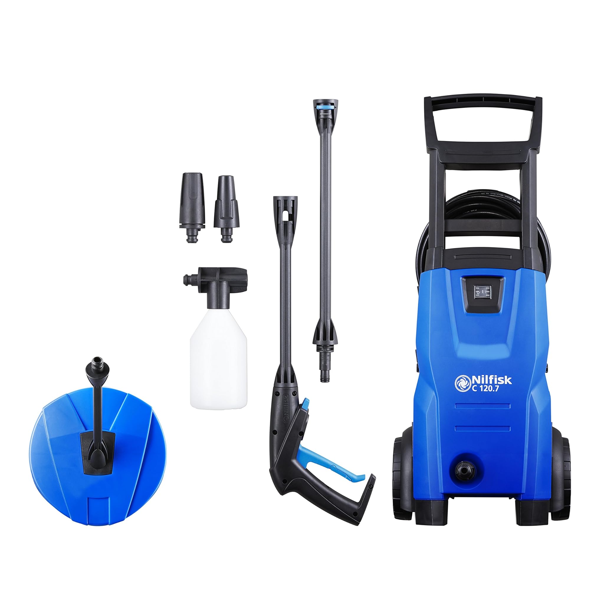 Nilfisk C 120.7-6 PC EU Verticale Elettrico 440l/h 1400W Nero, Blu idropulitrice
