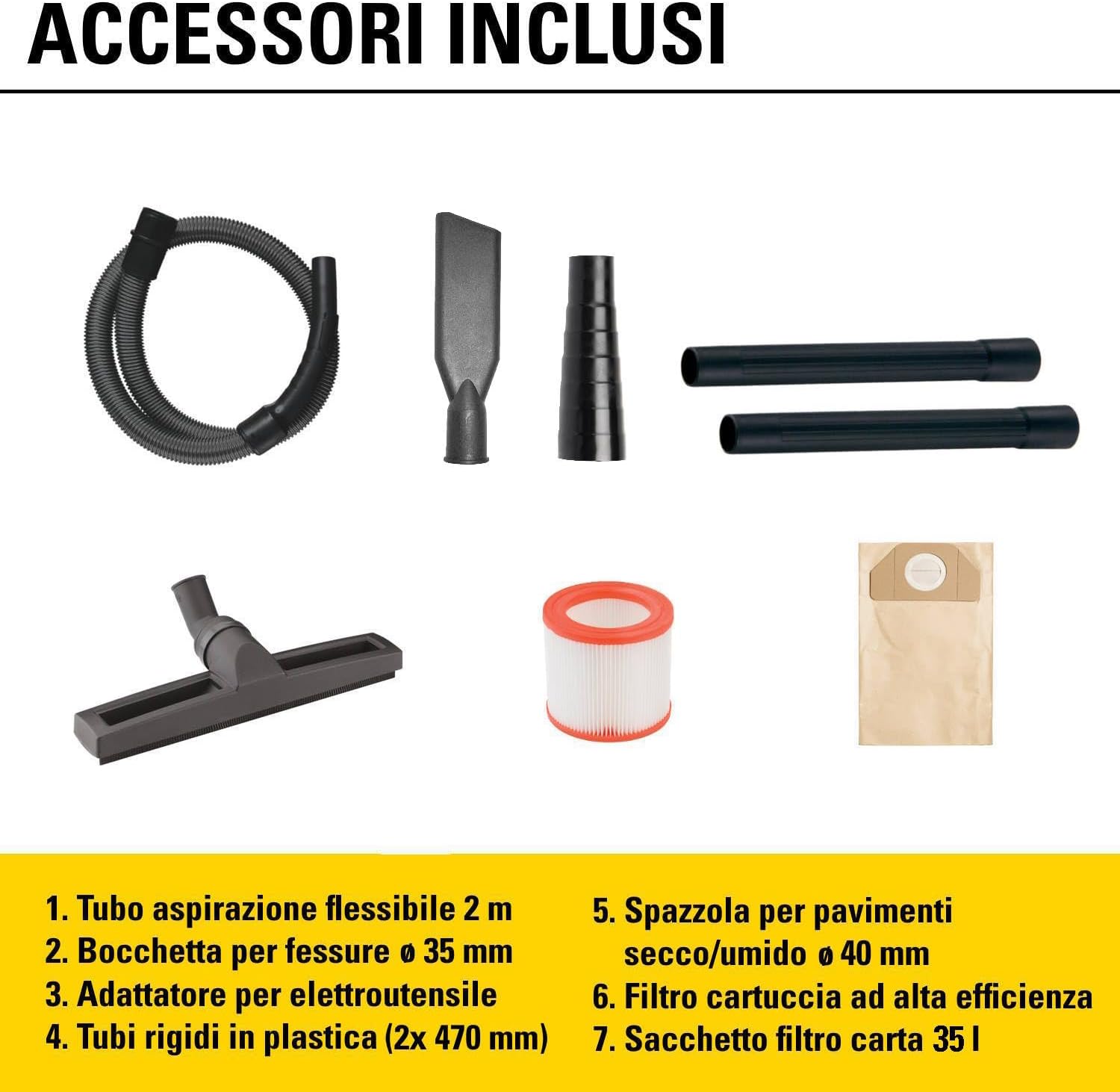 Stanley Aspiratore Solidi e Liquidi SXVC35PTDE 1600W - immagine 3