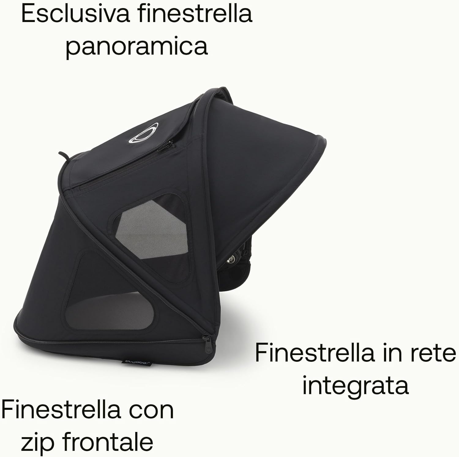 Bugaboo Dragonfly Cappottina Breezy - Midnight Black - immagine 6