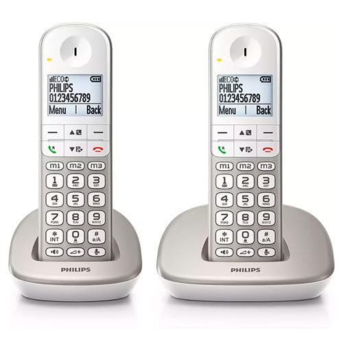 PHILIPS TELÉFONO INALÁMBRICO XL4902S/34/ PACK DUO/PLATA