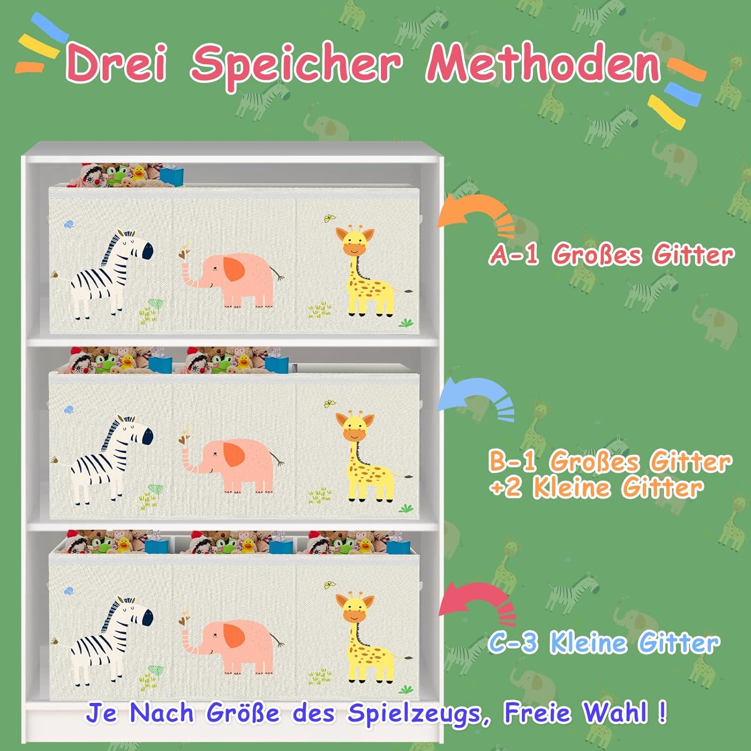 Contenitore Giochi Bambini Pieghevole Extra Large - immagine 4