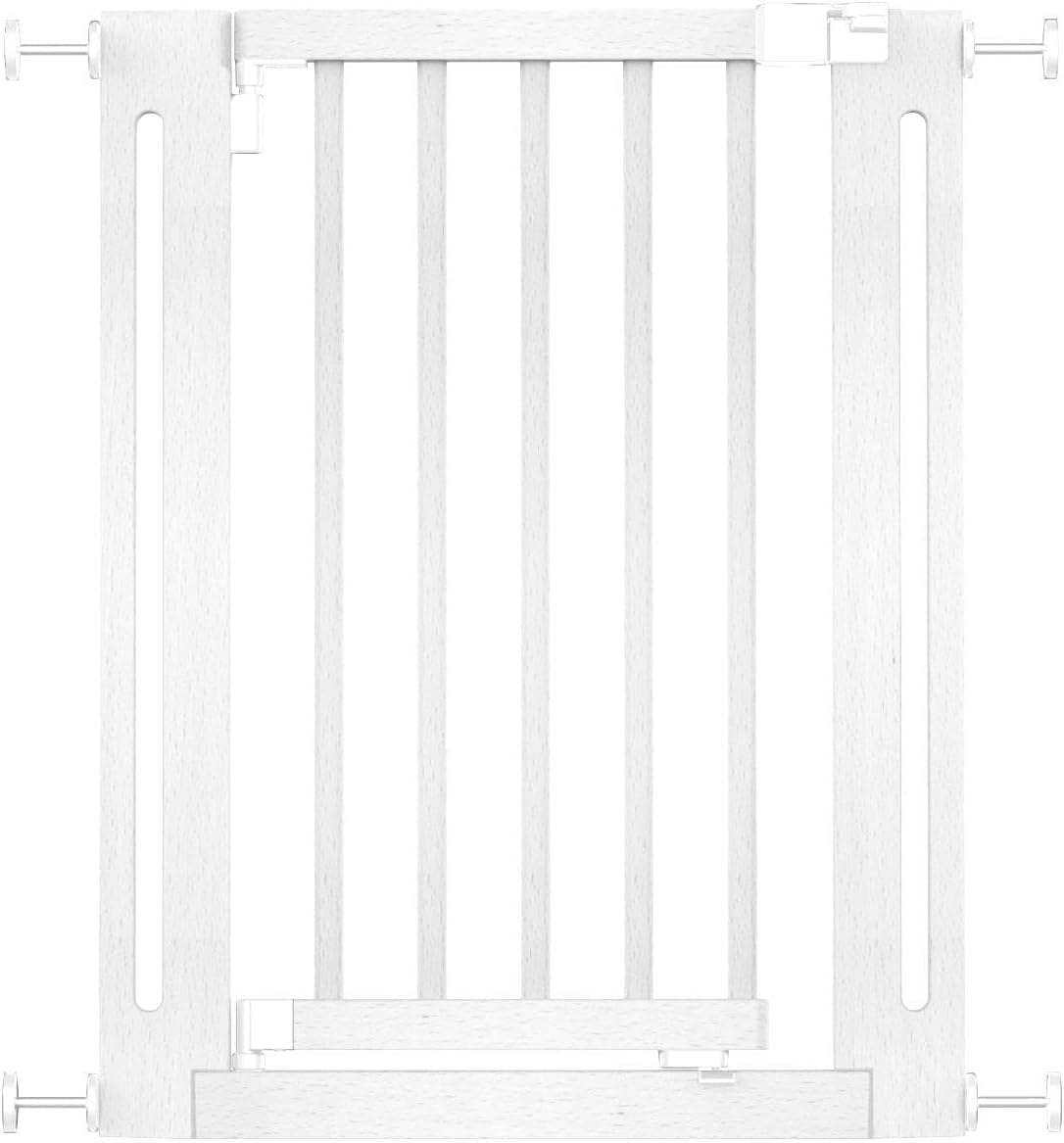 Safetots Elegance Cancello in Legno a Pressione, Bianco - immagine 1