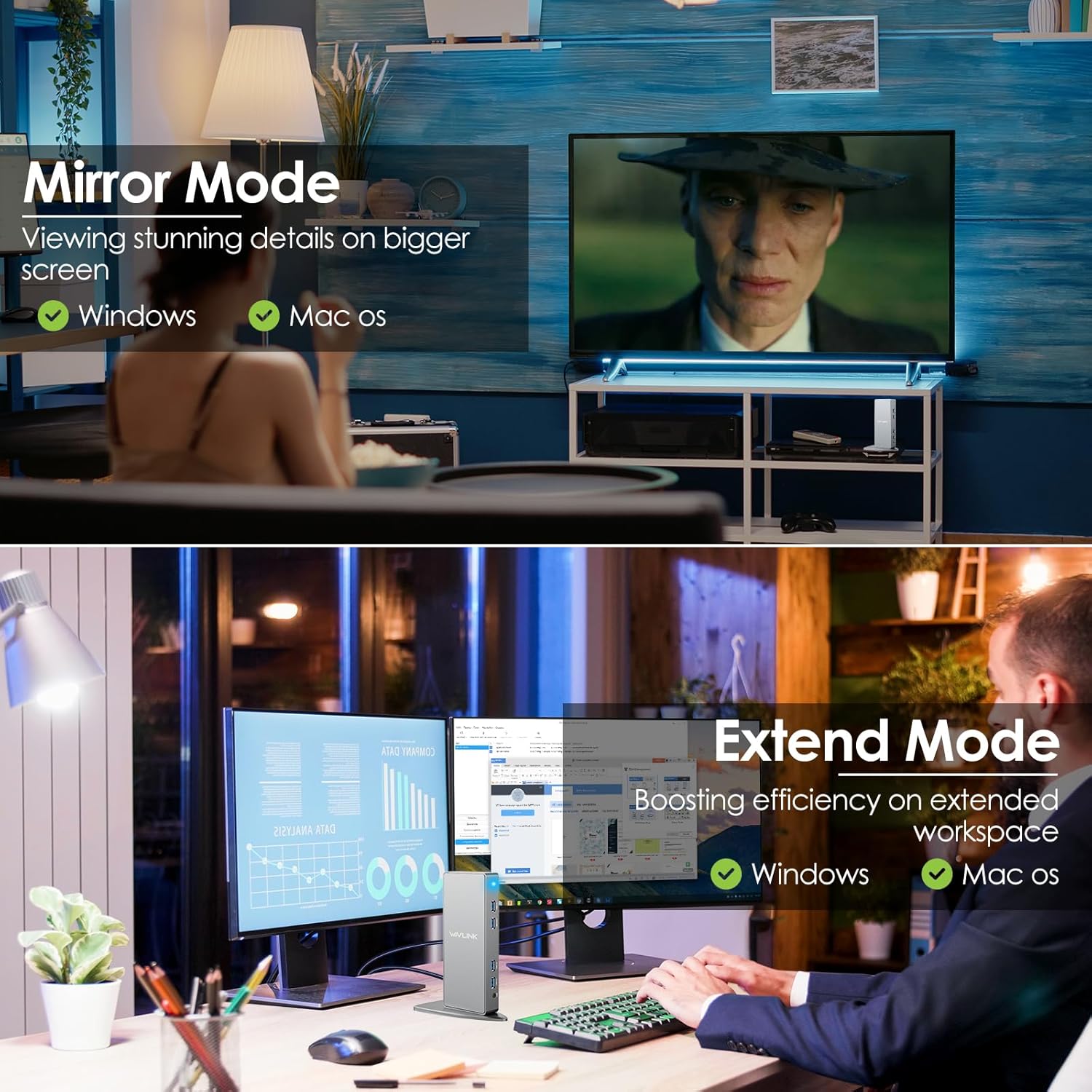 Wavlink Docking Station USB 3.0 / USB-C Ultra 5K - immagine 4