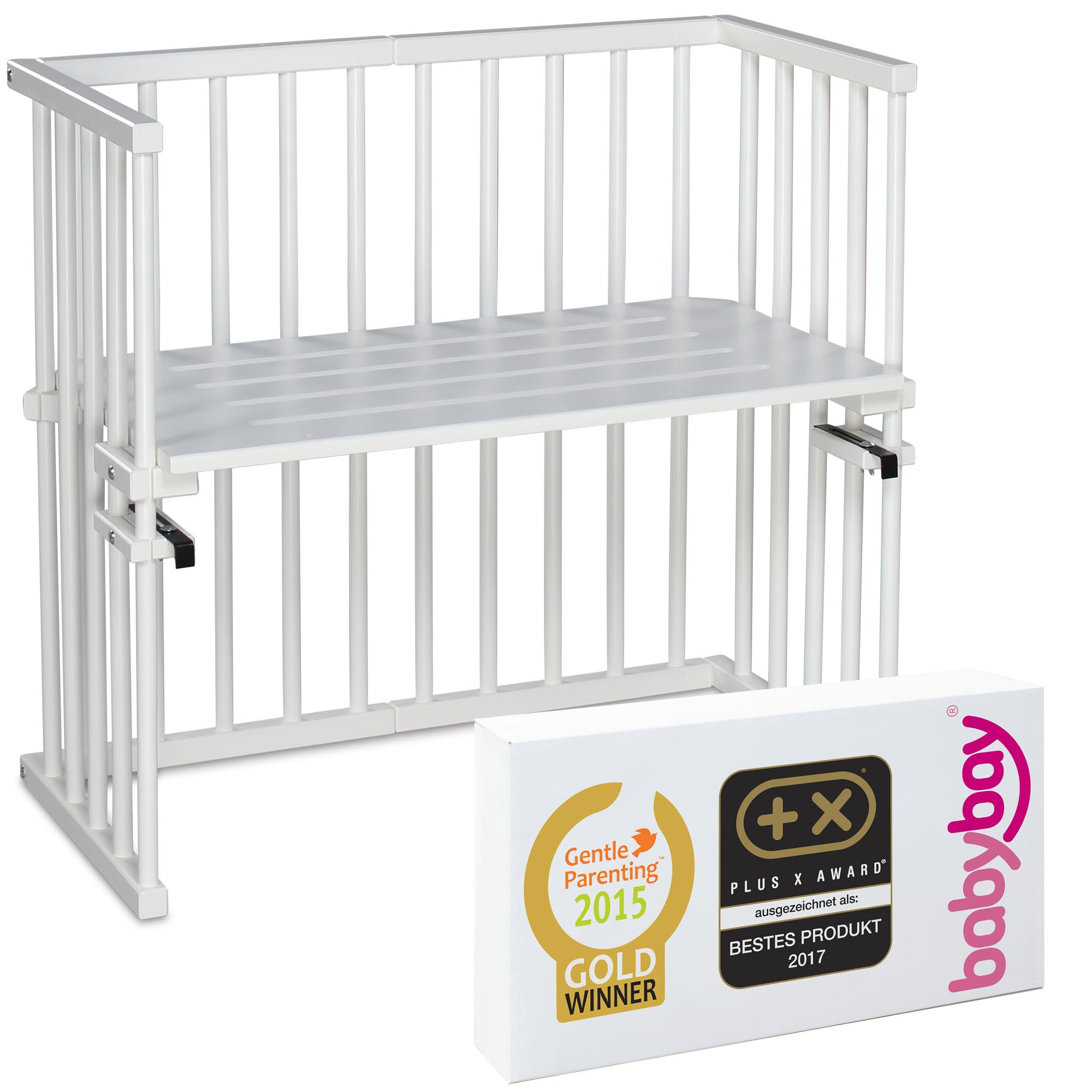babybay Babybay_120112 Midi Co-Sleeper, White Varnished - 11700 g