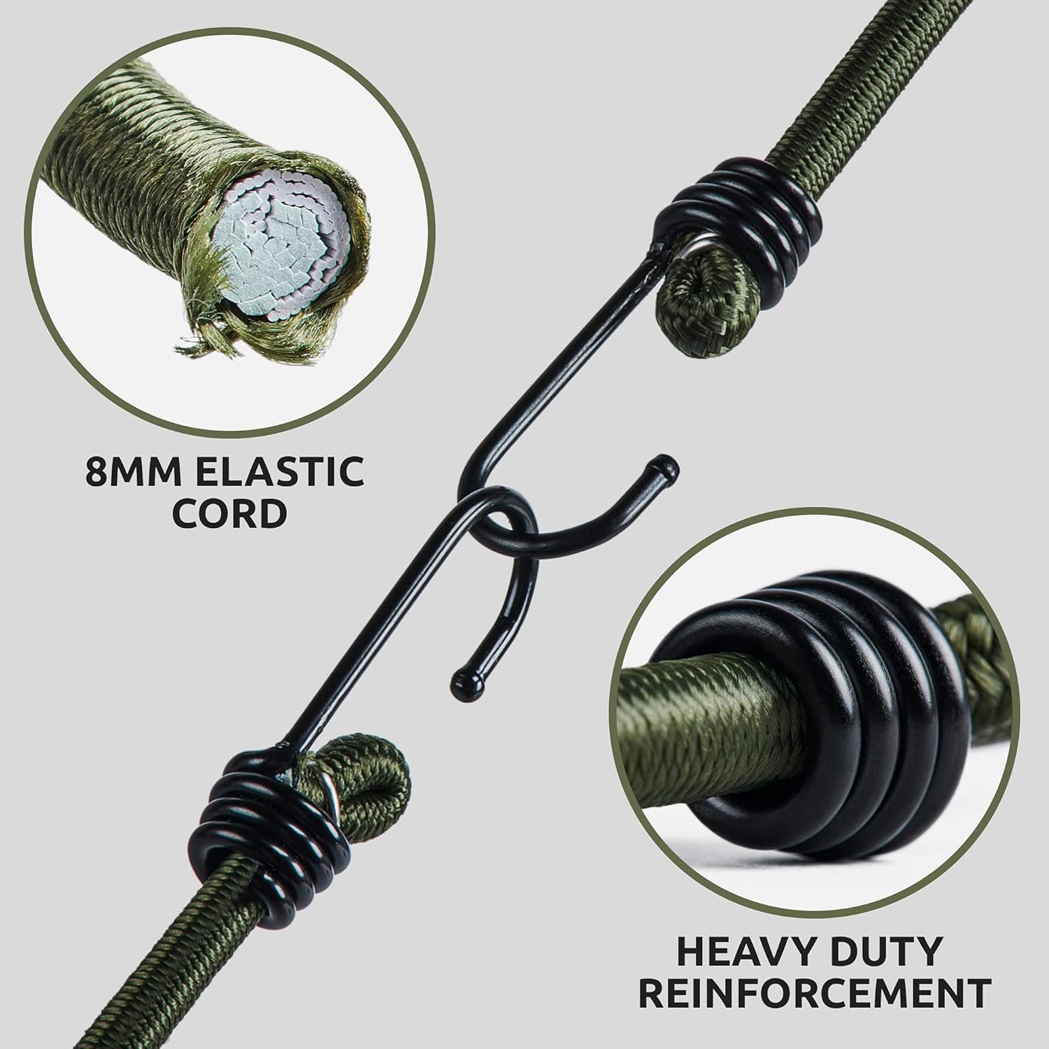 Pluvios 10 Corde Elastiche Bungee Robuste - immagine 2