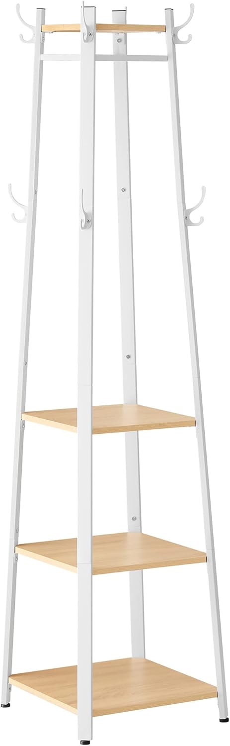 Vasagle Appendiabiti con 8 Ganci e 4 Ripiani - immagine 1