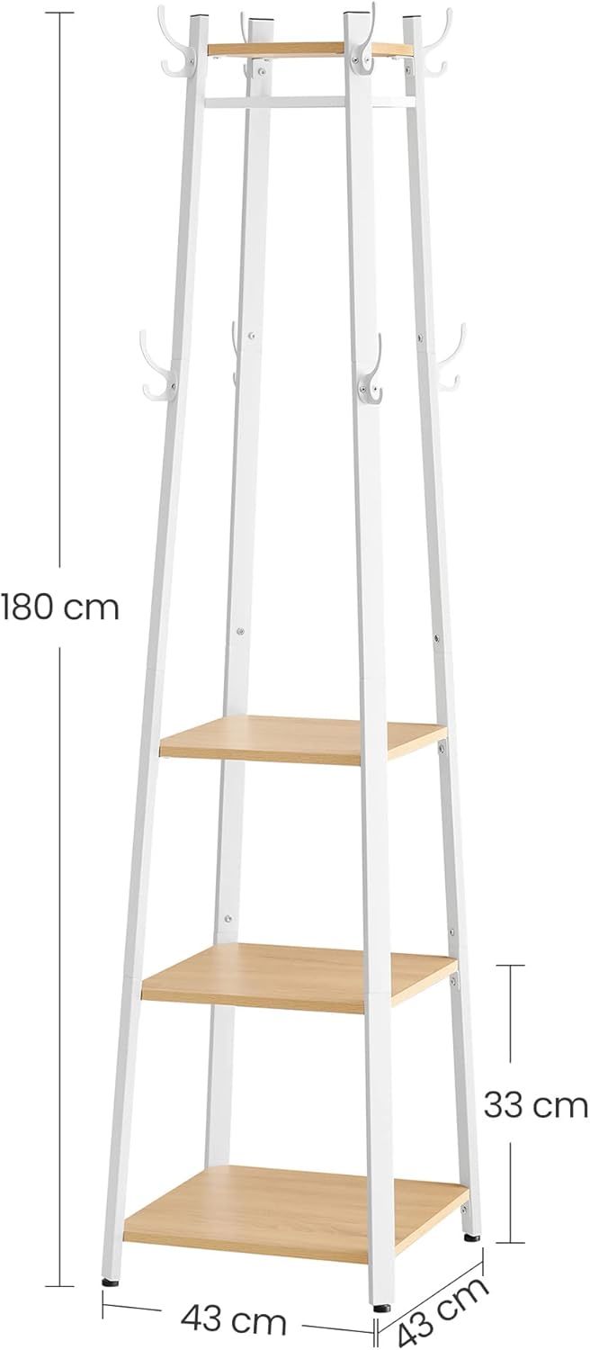 Vasagle Appendiabiti con 8 Ganci e 4 Ripiani - immagine 4