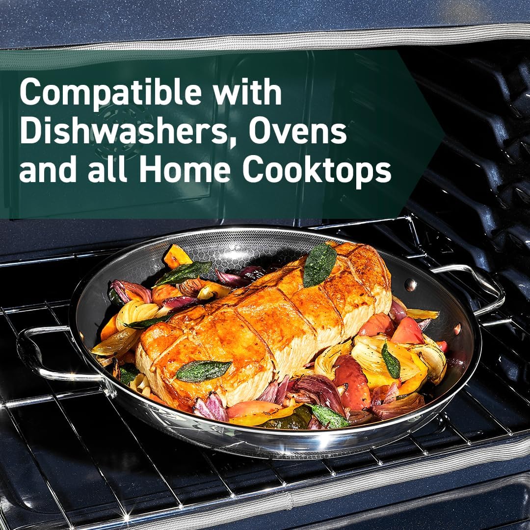 Hexclad Padella Ibrida 14 pollici in Acciaio Inossidabile - immagine 5