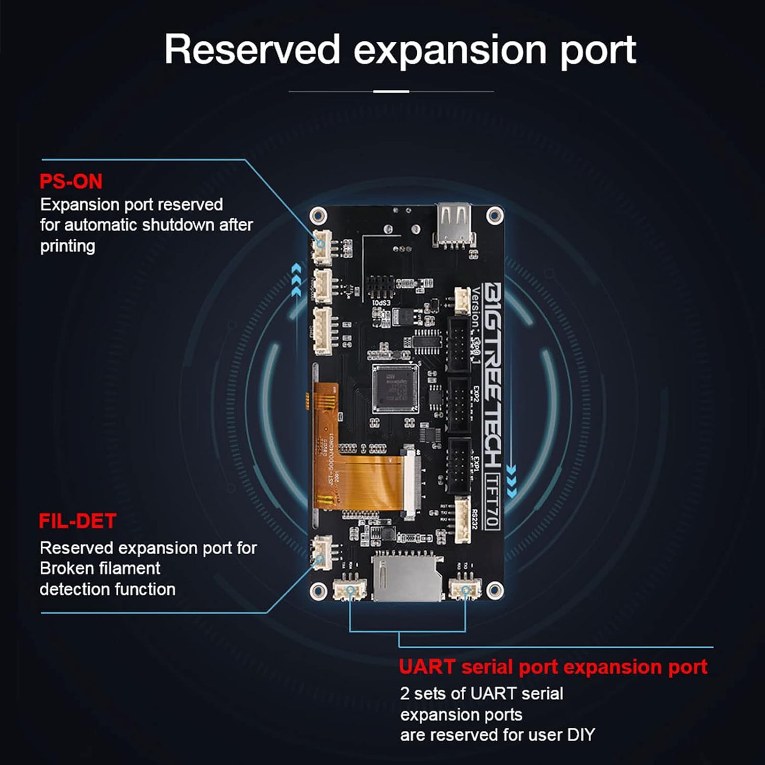 Bigtreetech TFT70 V3.0 - Controllore Grafico - immagine 5