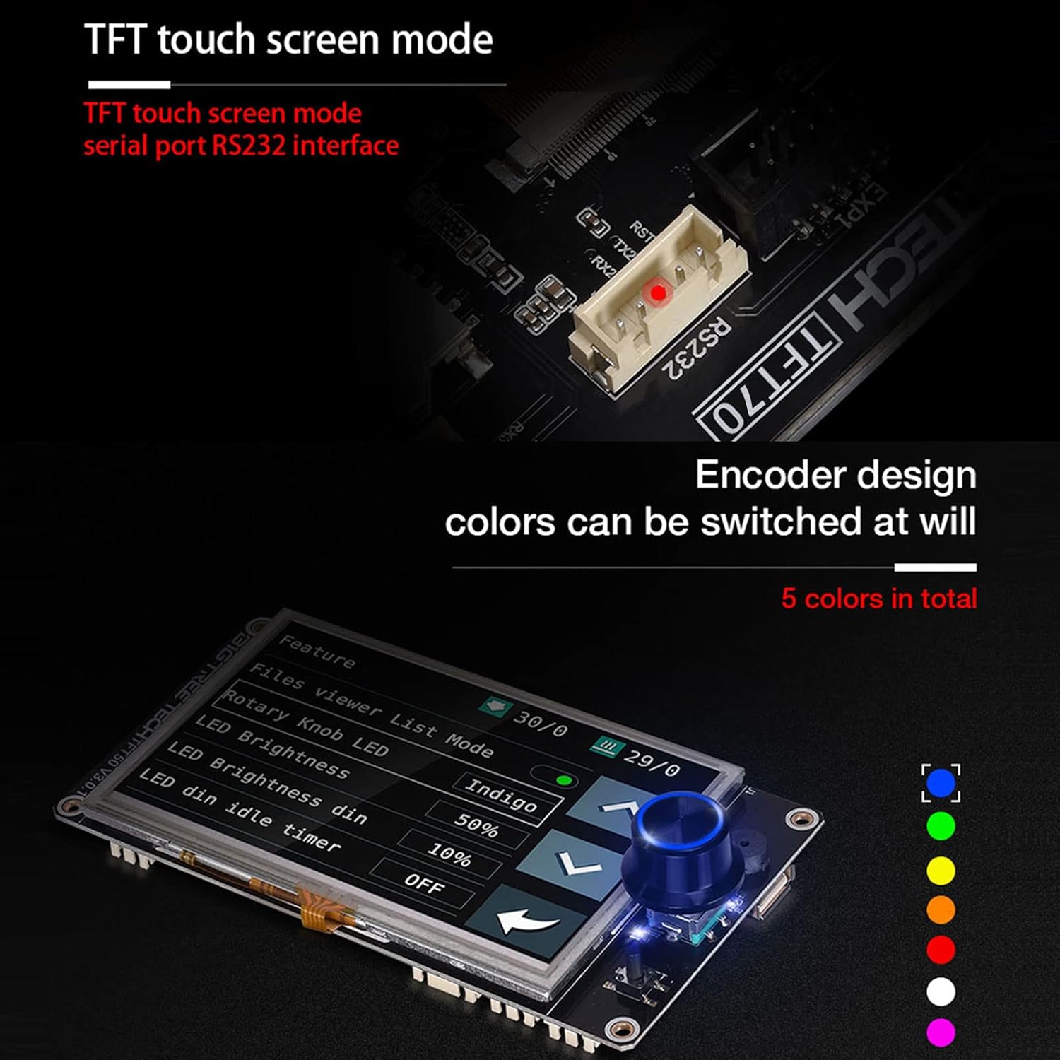 Bigtreetech TFT70 V3.0 - Controllore Grafico - immagine 6