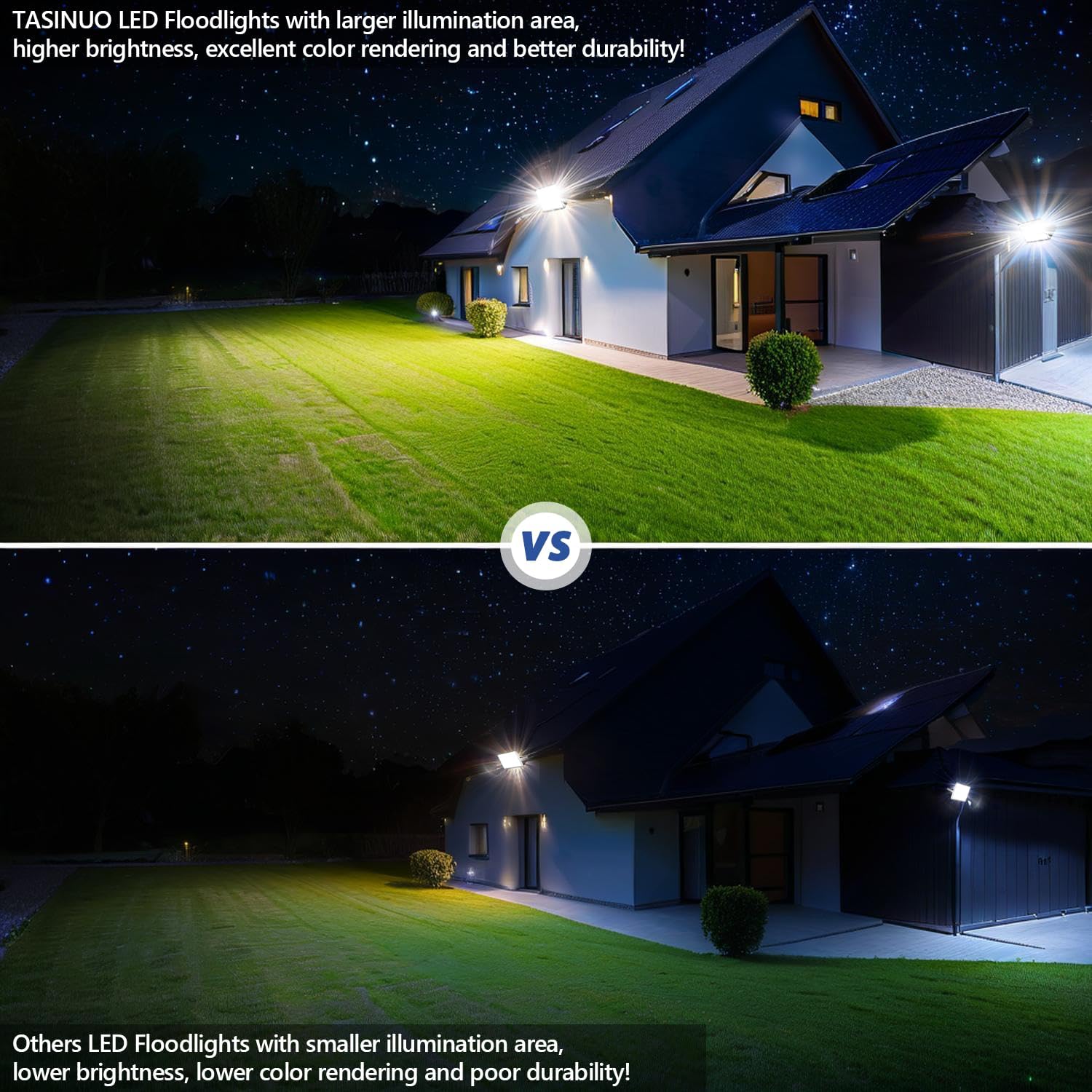 Tasinuo Faretto LED da Esterno 200W (2 pz) - immagine 5