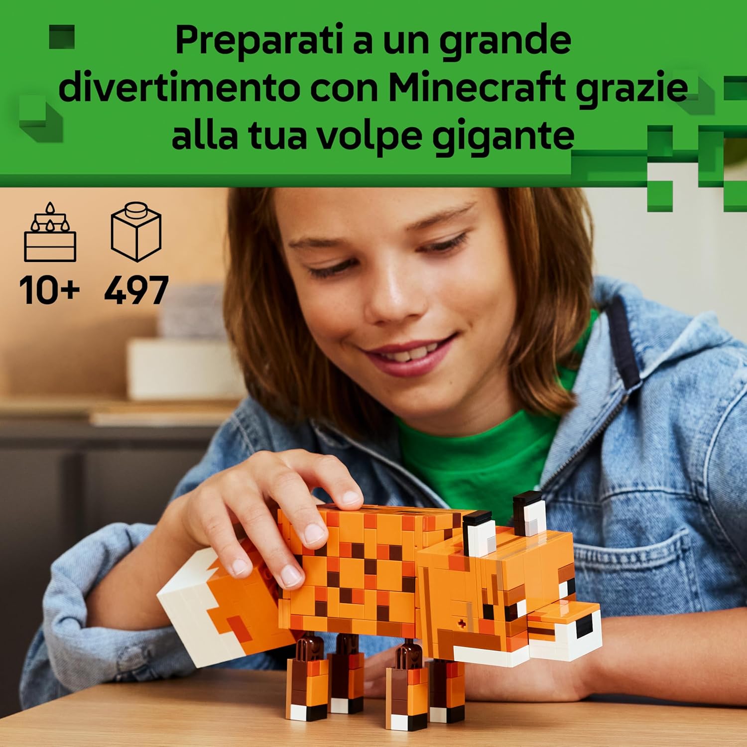 Lego Minecraft La Volpe Giocattolo 3D - 21588 - immagine 2