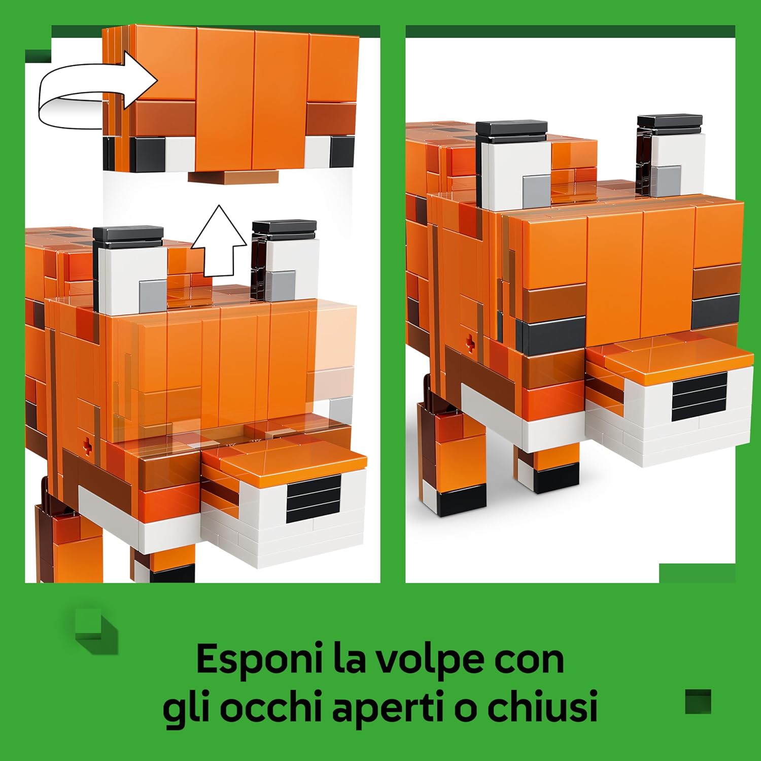 Lego Minecraft La Volpe Giocattolo 3D - 21588 - immagine 3