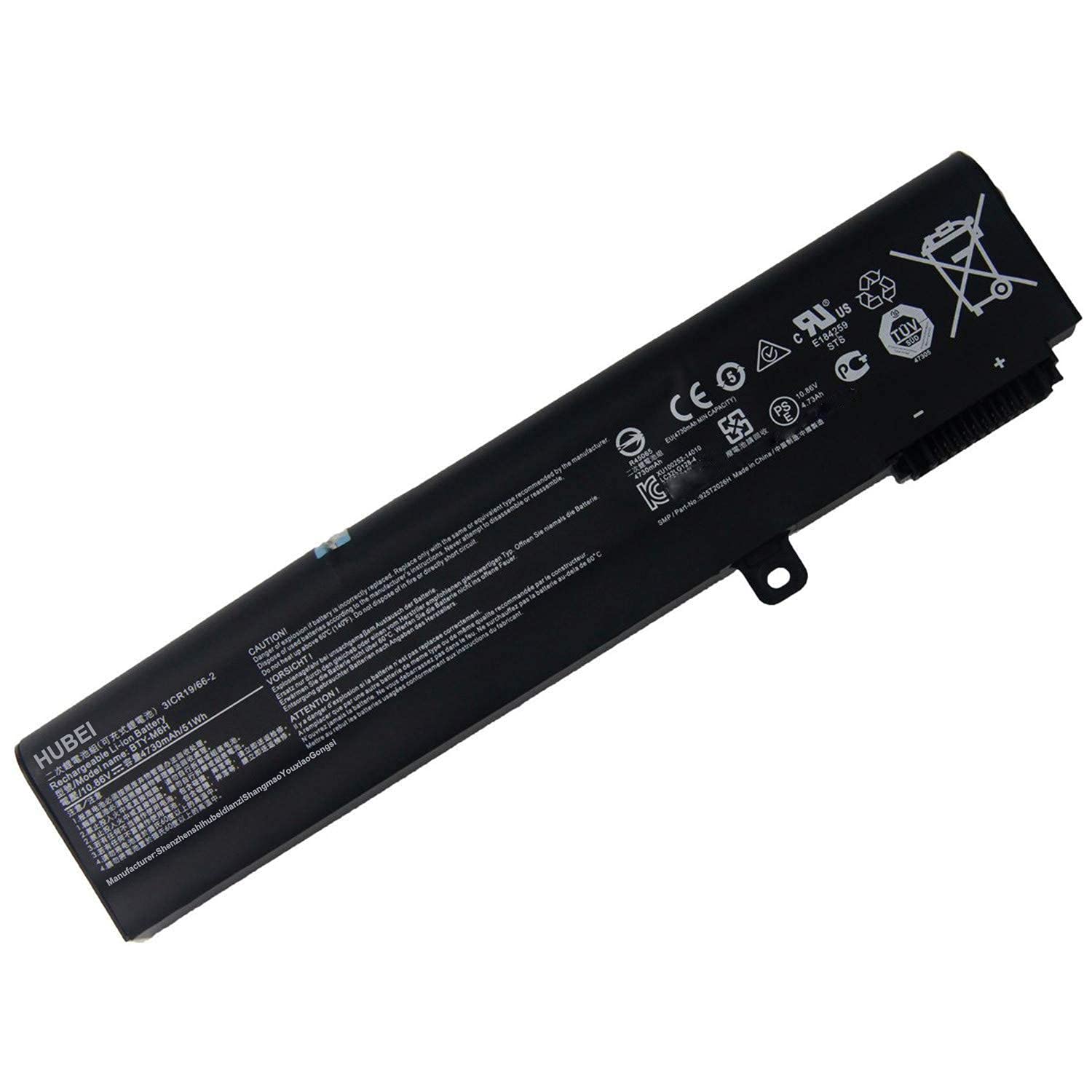 BTY-M6H Batteria Ricambio per MSI PE60 GE62 10.8V 51Wh