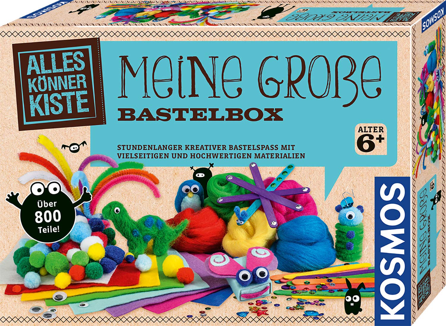 Kosmos 604431 AllesKönnerKiste Meine Grande Scatola per bricolage, Kit Fai da Te per Bambini, Materiale per bricolage, Forniture per bricolage, Artigianato per Bambini dai 6 Anni in su