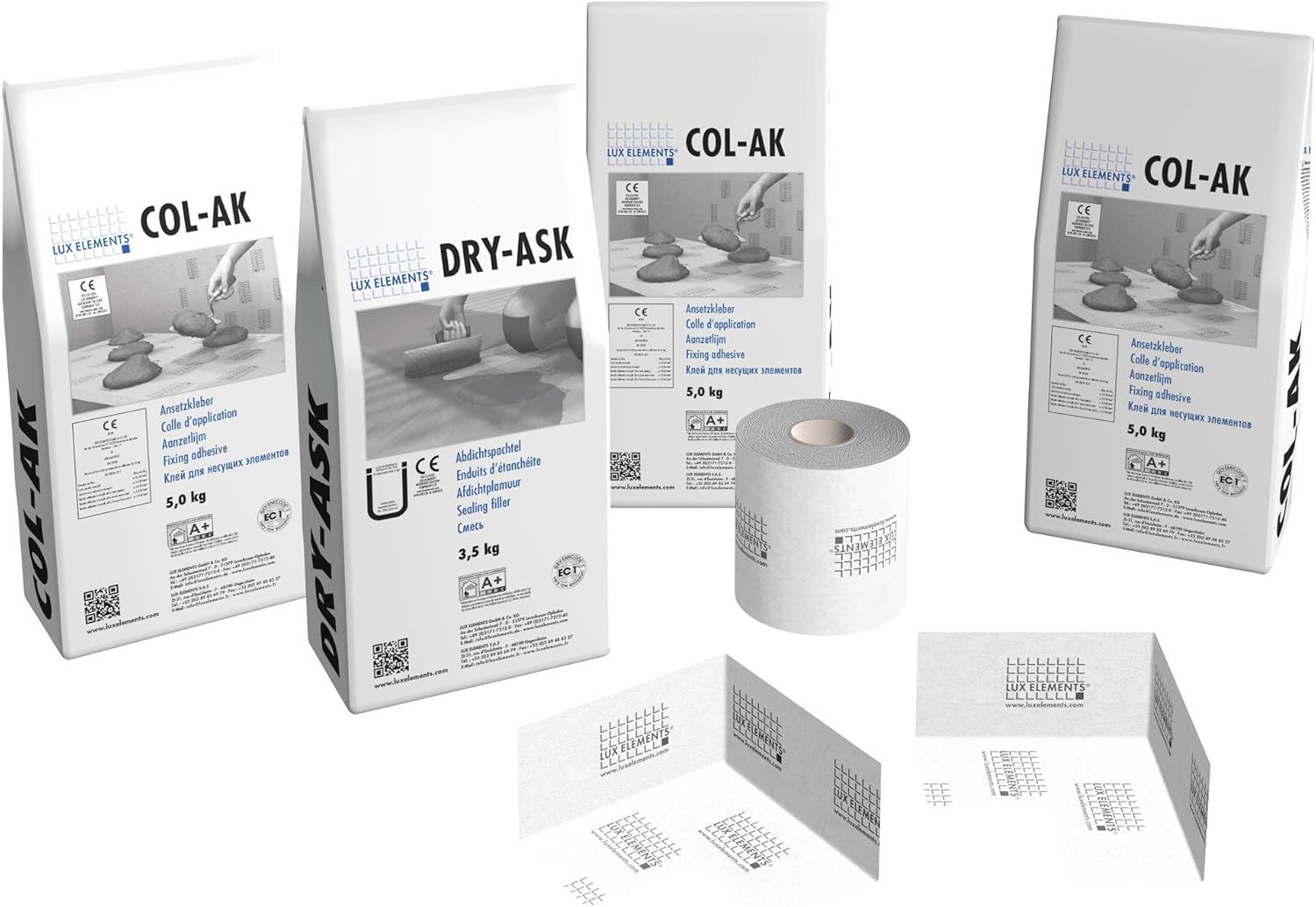 LUX ELEMENTS LTUBE1098, Bianco, Montagematerial, mittel - immagine 1