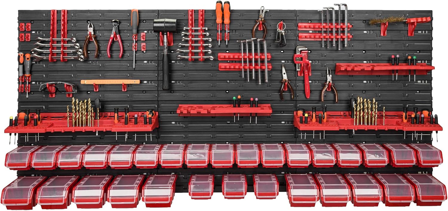 Scaffalatura da Parete con 30 Scatole Portaoggetti - immagine 3