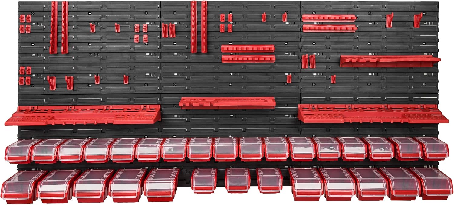 Scaffalatura da Parete con 30 Scatole Portaoggetti - immagine 4