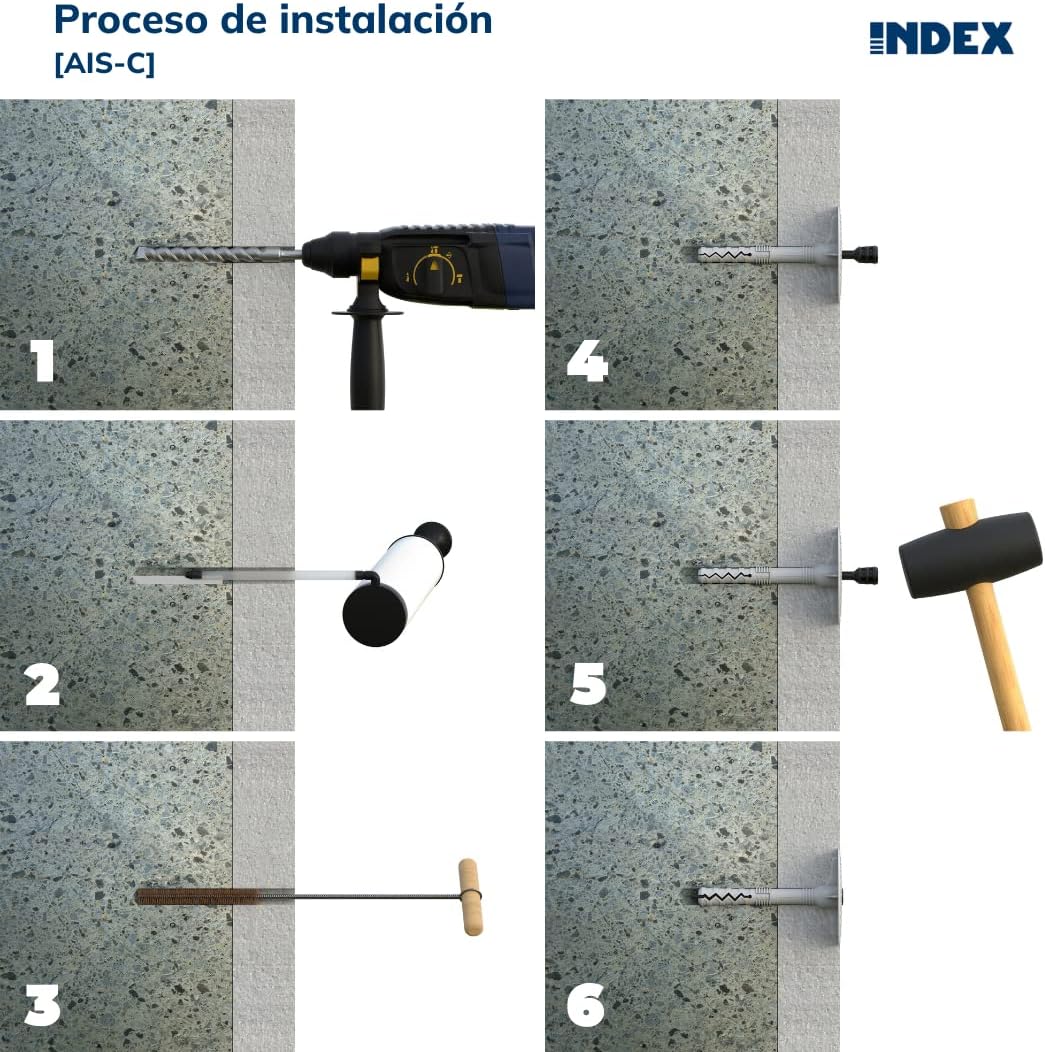 INDEX A PERFECT FIXING - AISC10120 [AIS-C] Tassello con chiodo in ...